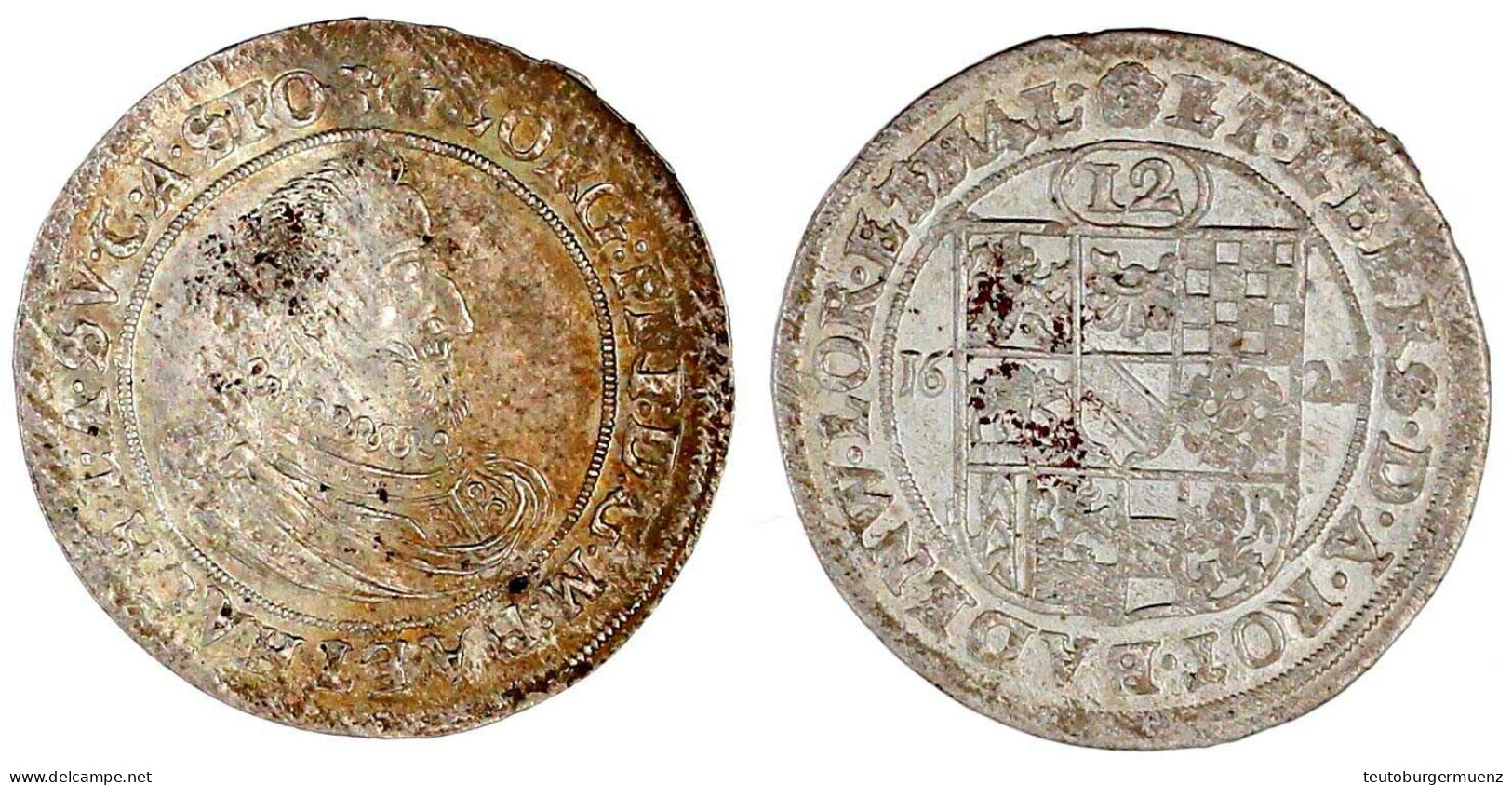 12 Kipper-Kreuzer 1621. 3,89 G. Vorzüglich/Stempelglanz, Min. Schrötlingsfehler, Prachtexemplar, Sehr Selten, Besonders  - Pièces De Monnaie D'or