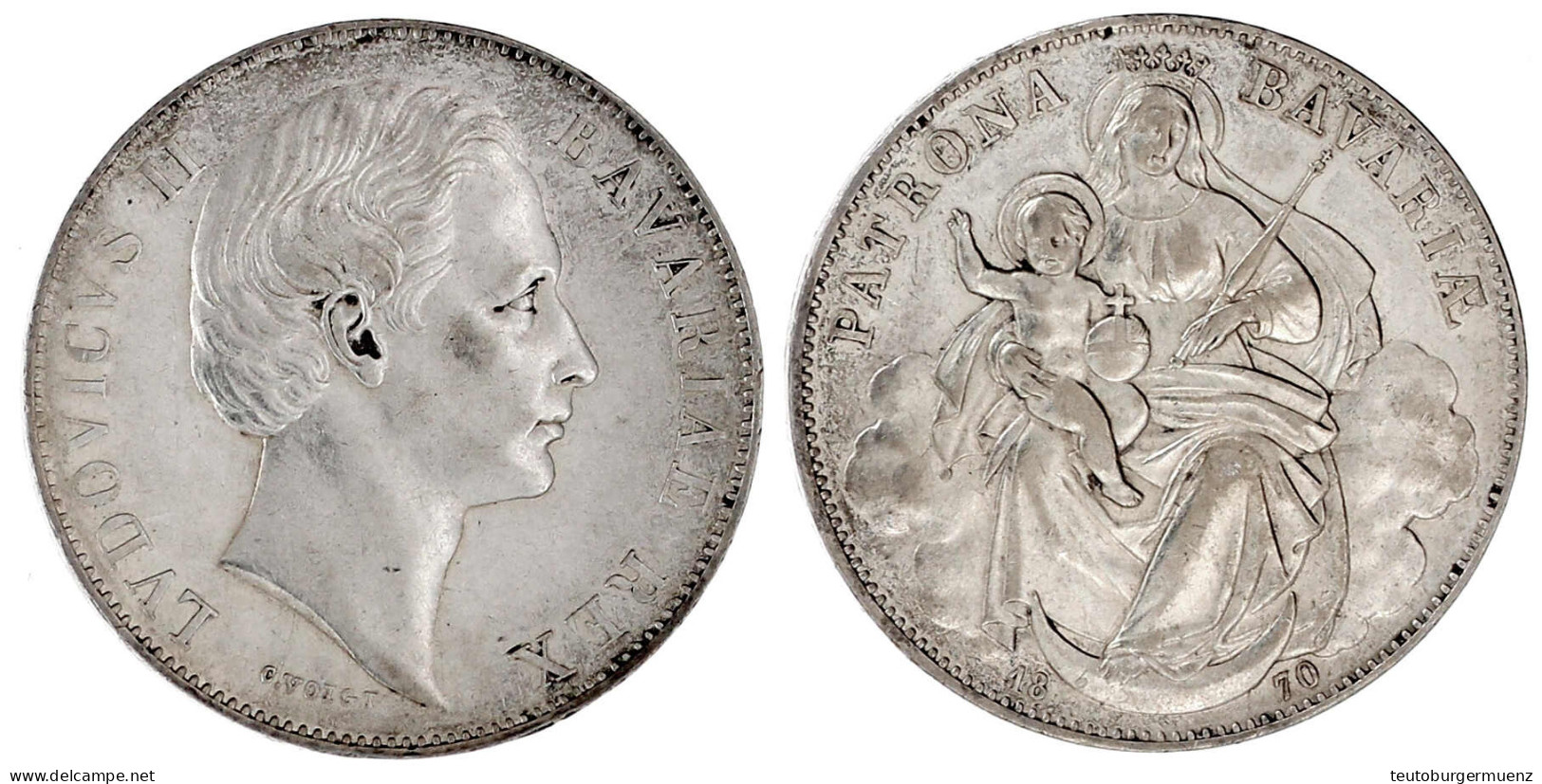 Madonnentaler 1870. Vorzüglich. Jaeger 107. Thun 105. AKS 176. - Pièces De Monnaie D'or