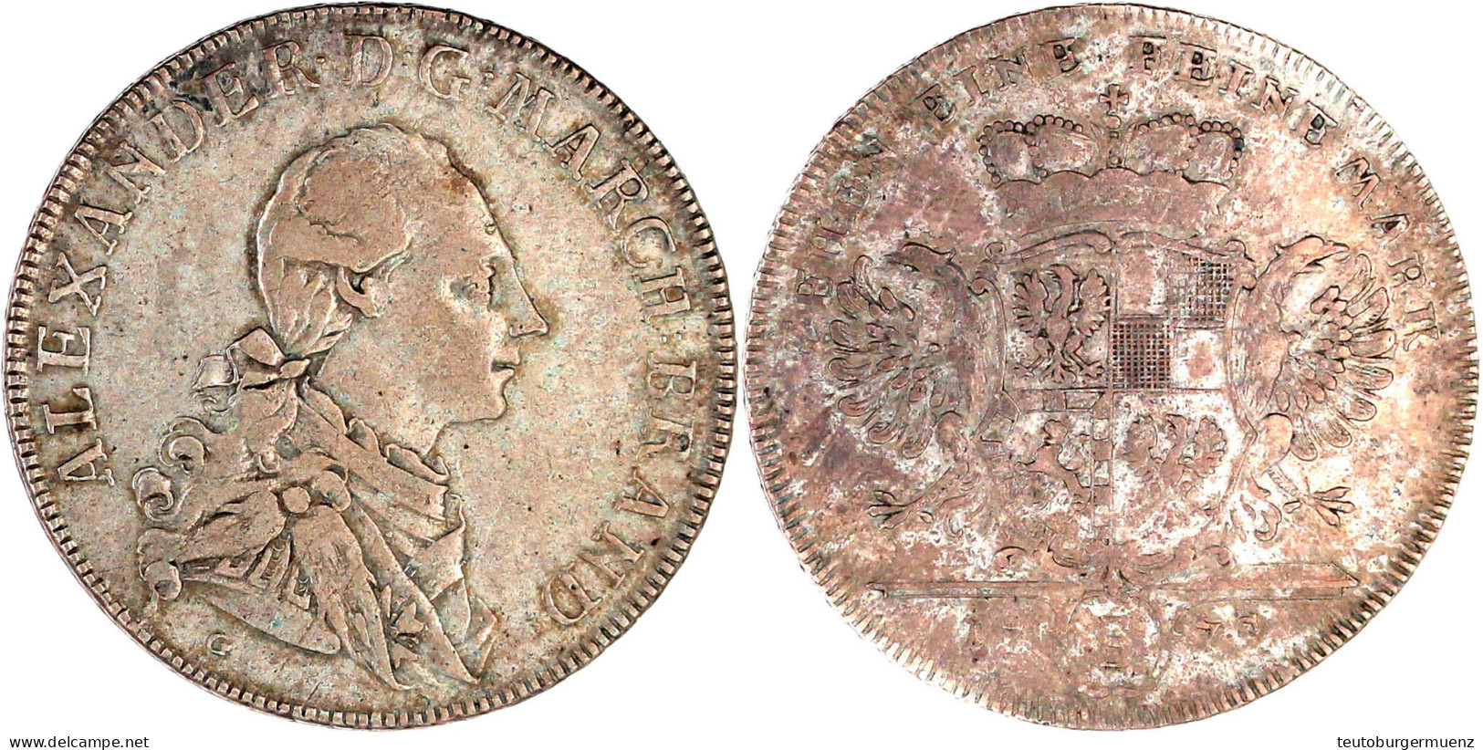 Konventionstaler 1775 G/S, Schwabach. 27,89 G. Sehr Schön. Davenport. 2013. - Gold Coins