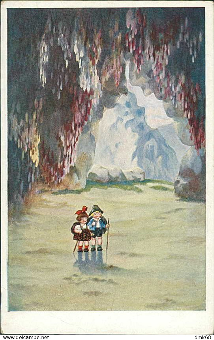 W.S.S.B. 1910s POSTCARD - KIDS INSIDE A GROTTO - N. 5978 (5444) - Feiertag, Karl