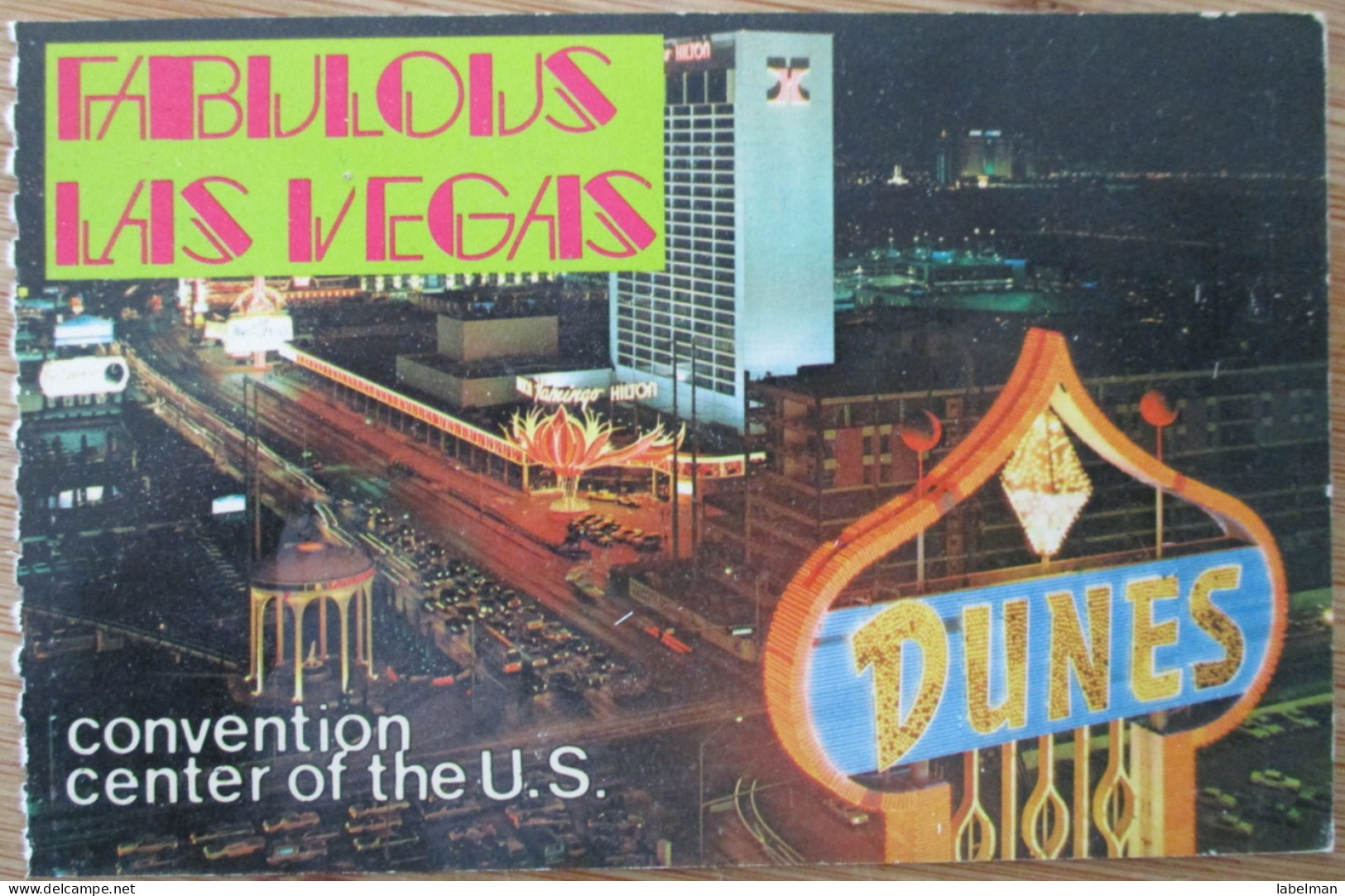 USA US NEVADA SINCITY LAS VEGAS FLAMINGO HILTON CASINO HOTEL POSTCARD CARTE POSTALE POSTKARTE CARTOLINA ANSICHTSKARTE - Las Vegas