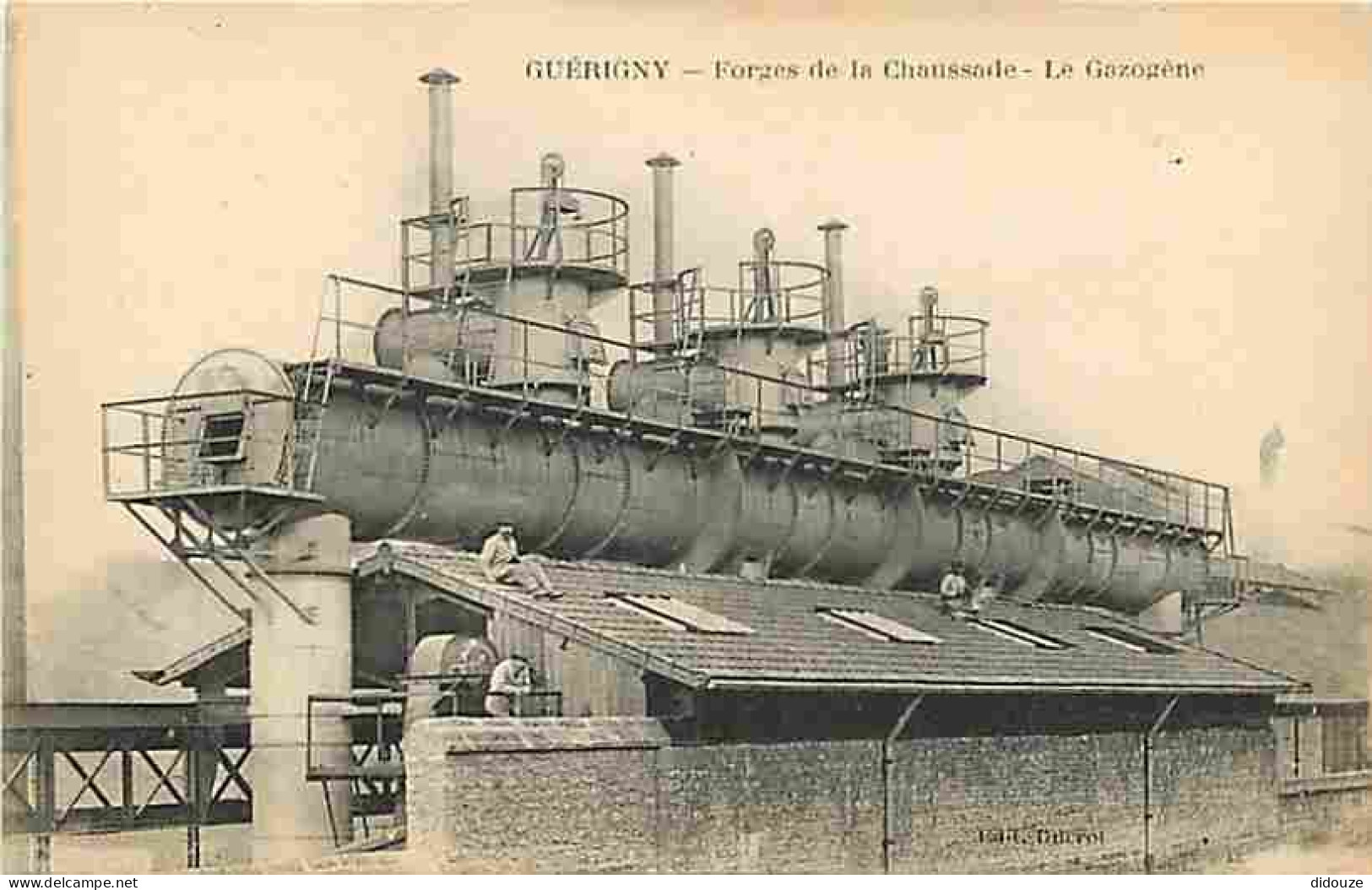 58 - Guérigny - Forges De La Chaussade - Le Gazogène - Animée - Industrie - CPA - Voir Scans Recto-Verso - Guerigny