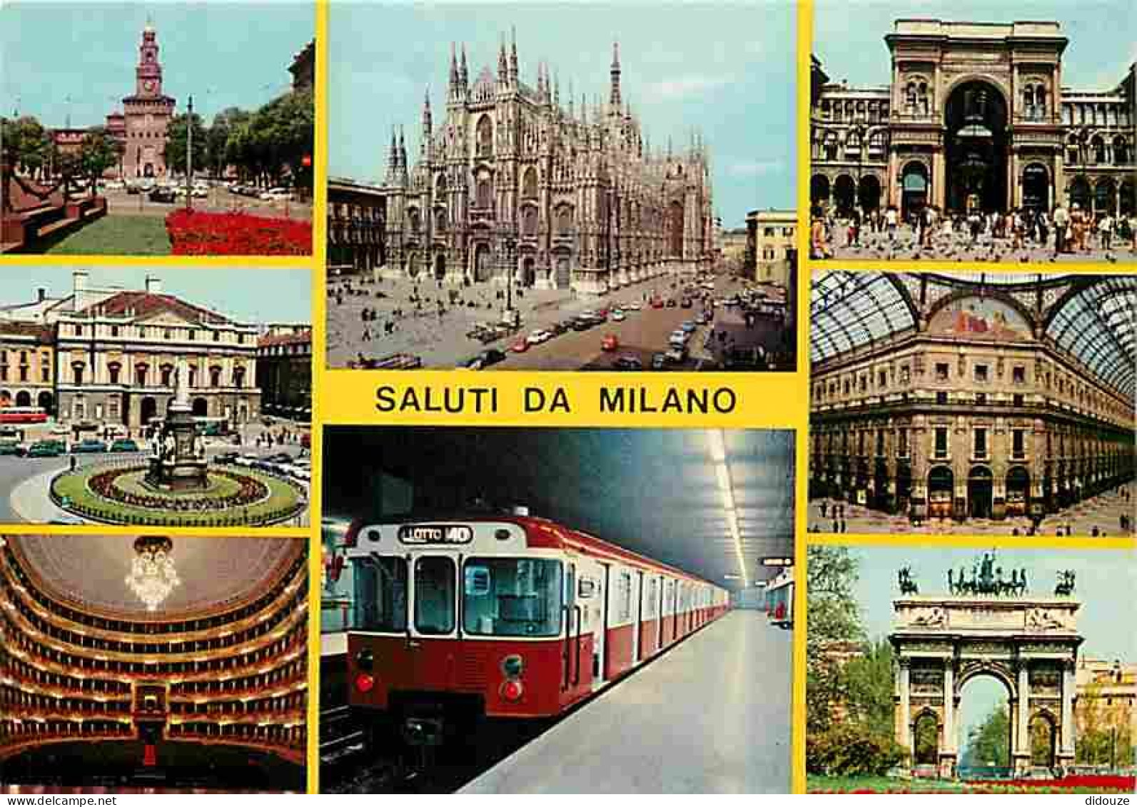 Trains - Métro - Italie - Milan - Multivues - Automobiles - Carte Neuve - CPM - Voir Scans Recto-Verso - Métro