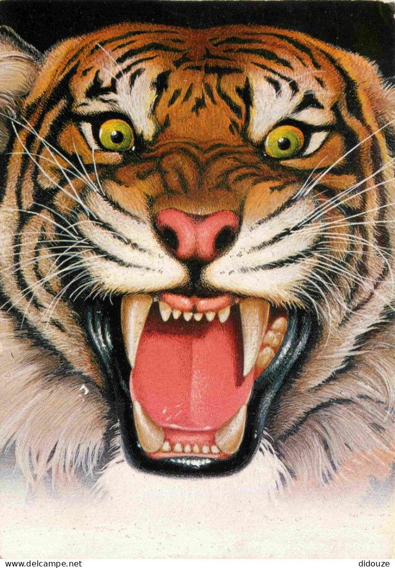 Animaux - Fauves - Tigre - Tiger - Art Peinture - Sa Majesté Le Tigre - Illustration De Henri Galeron - CPM - Voir Scans - Tijgers