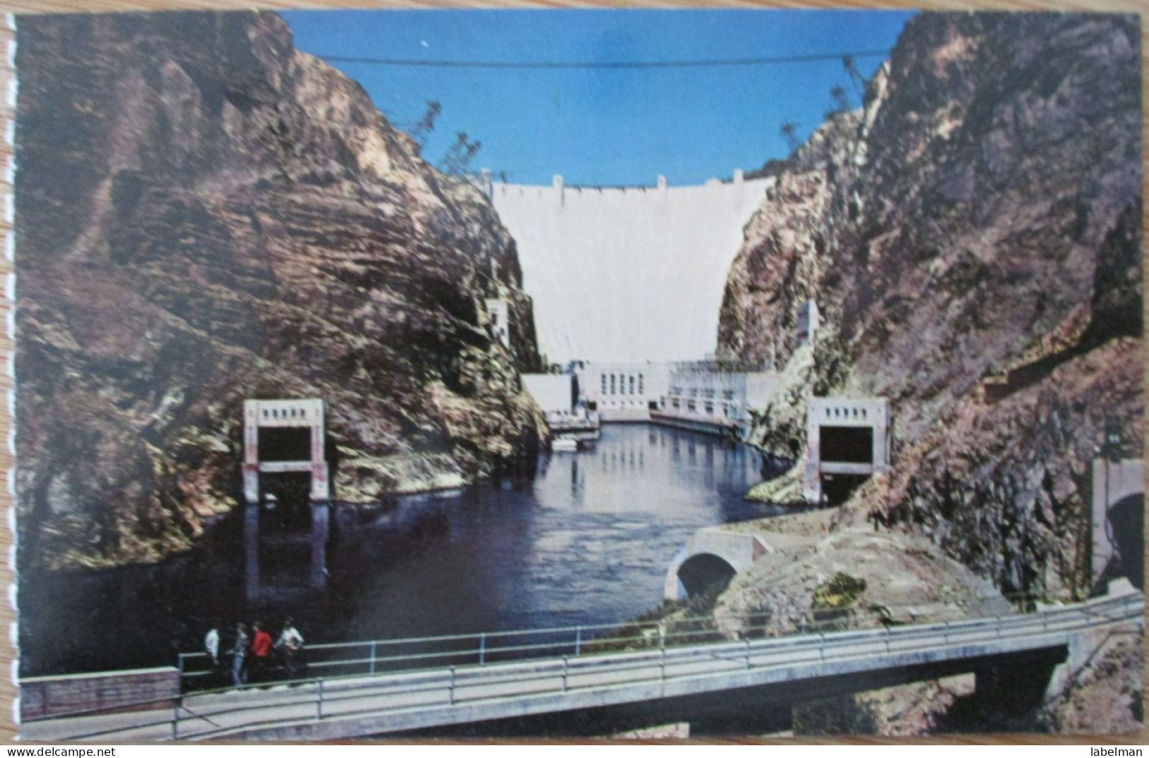 USA US NEVADA SINCITY LAS VEGAS BELOW HOOVER DAM BRIDGE POSTCARD CARTE POSTALE POSTKARTE CARTOLINA ANSICHTSKARTE - Las Vegas