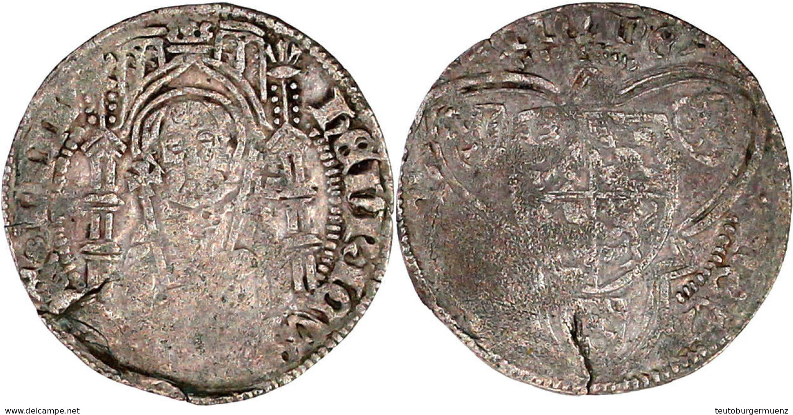 Weisspfennig Auf Pfälzer Schlag O.J. (nach 1454), Broich. Hüftbild Des Hl. Petrus über Limburger Schild In Gotischem Geb - Gold Coins