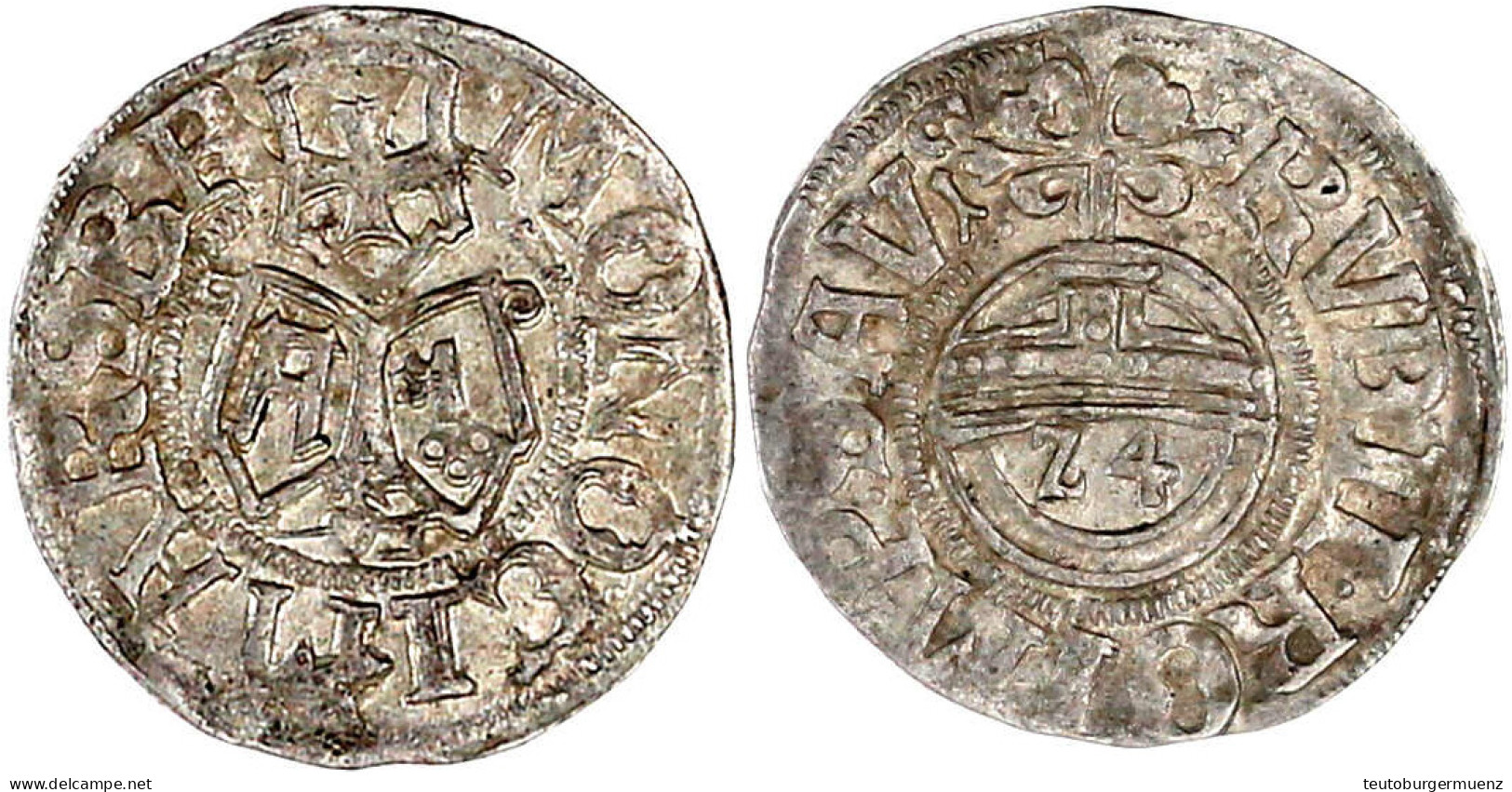 Reichsgroschen (1/24 Taler) 1606, Marsberg, Mzm. Jakob Pfahler. Jahreszahl 16-6 (liegende Sechsen). Vorzüglich, Selten,  - Gold Coins