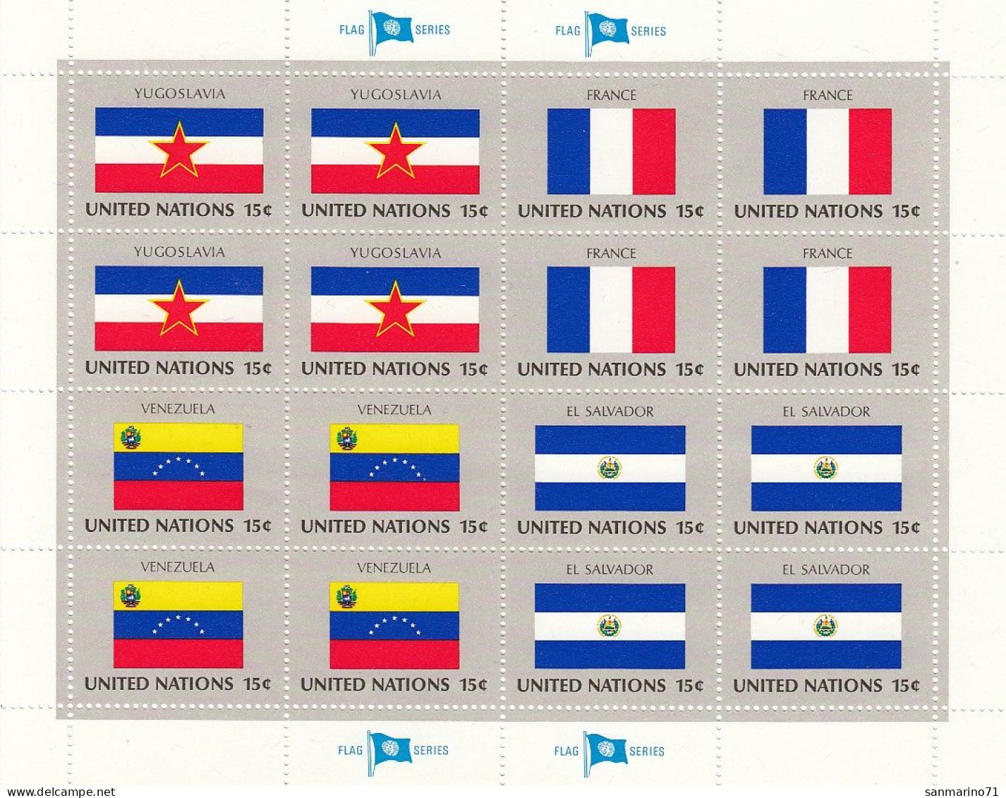 UNITED NATIONS New York 356-359,unused - Timbres