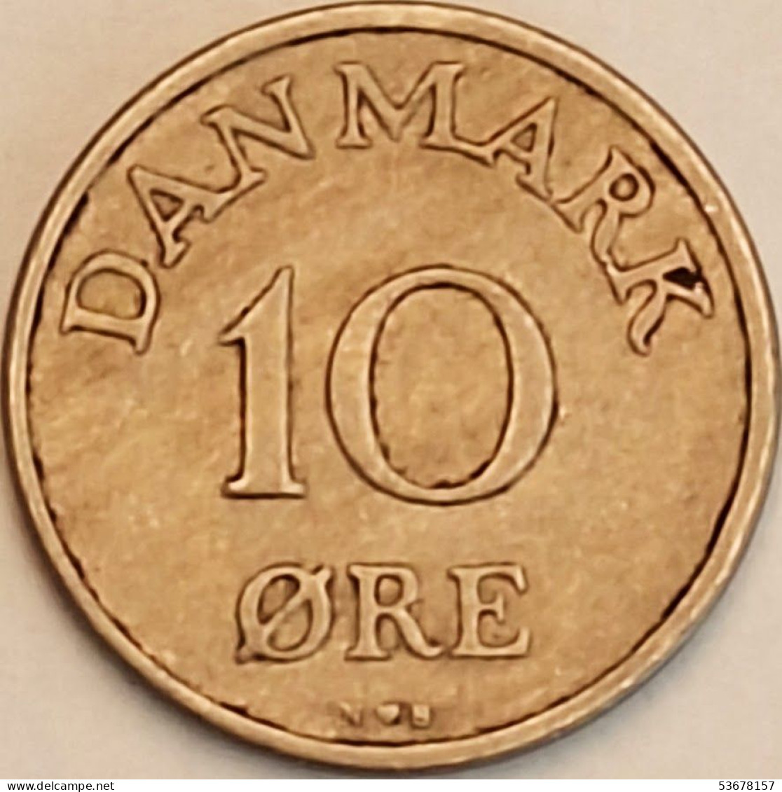 Denmark - 10 Ore 1955, KM# 841.1 (#3733) - Dänemark