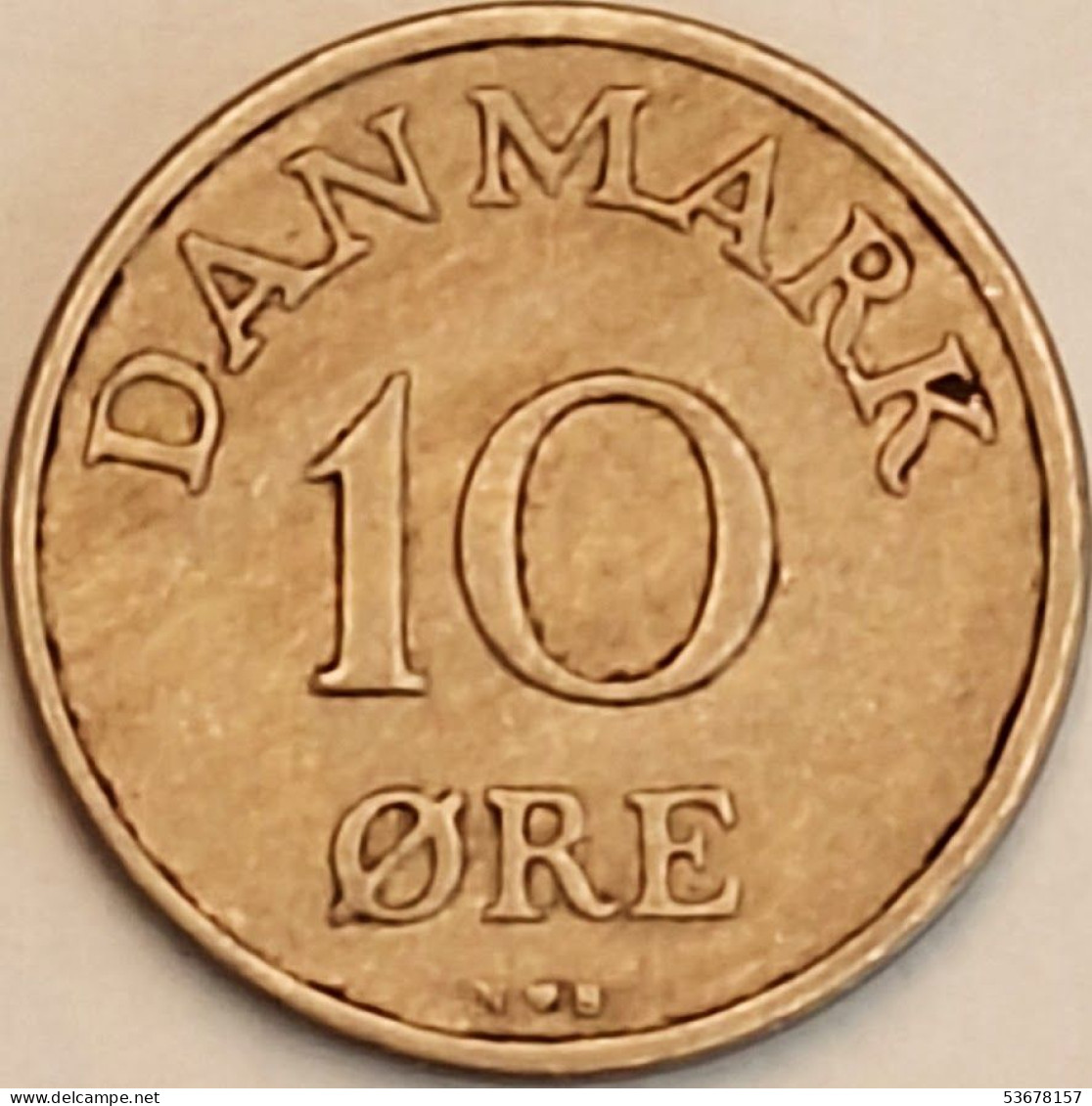 Denmark - 10 Ore 1955, KM# 841.1 (#3733) - Danemark