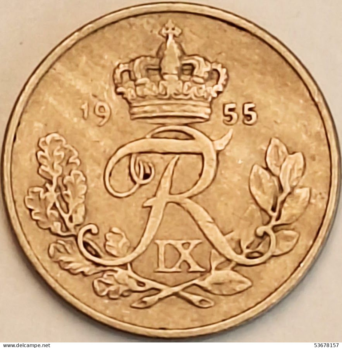 Denmark - 10 Ore 1955, KM# 841.1 (#3733) - Danemark