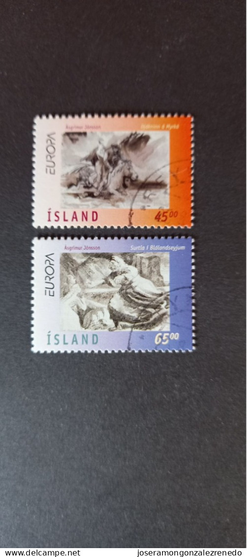 Islandia. Cat.ivert.825/6..s/c..europa.año1997 - Gebruikt