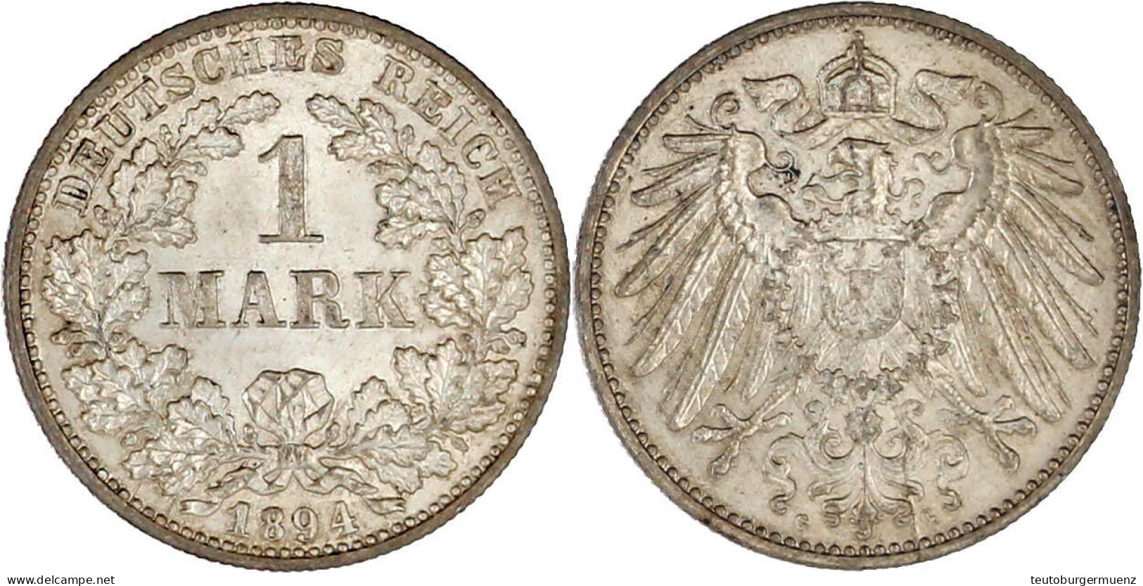 1894 G. Fast Stempelglanz, Selten In Dieser Erhaltung. Jaeger 17. - Altri & Non Classificati