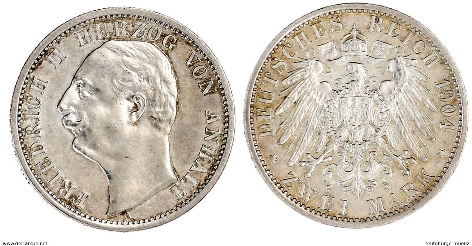 2 Mark 1904 A. Regierungsantritt. Gutes Vorzüglich. Jaeger 22. - Andere & Zonder Classificatie