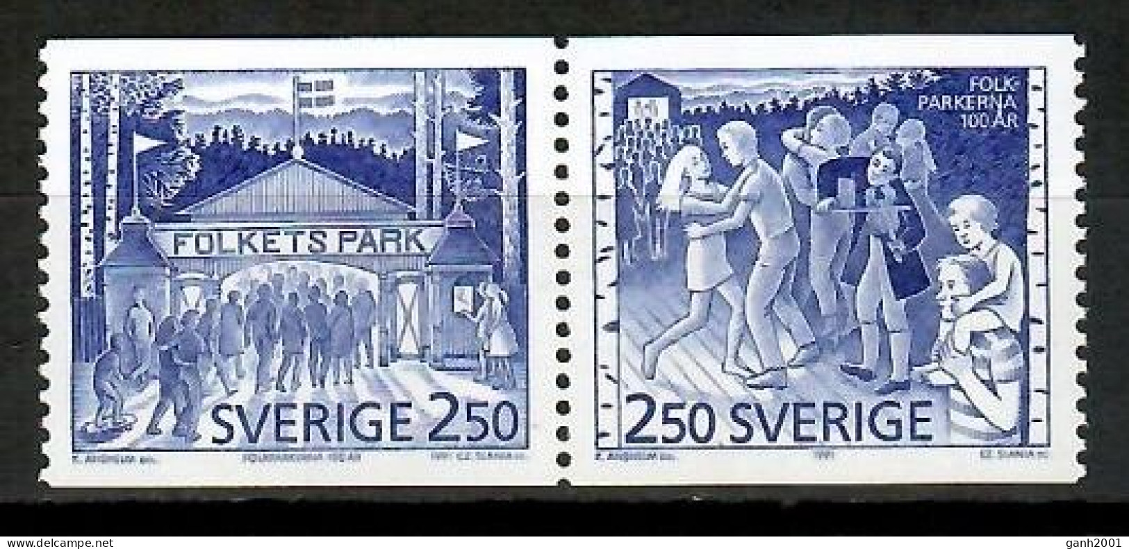 Sweden 1991 Suecia / Folk Parks Amusement MNH Parques De Diversiones / Km07  1-42 - Nuevos