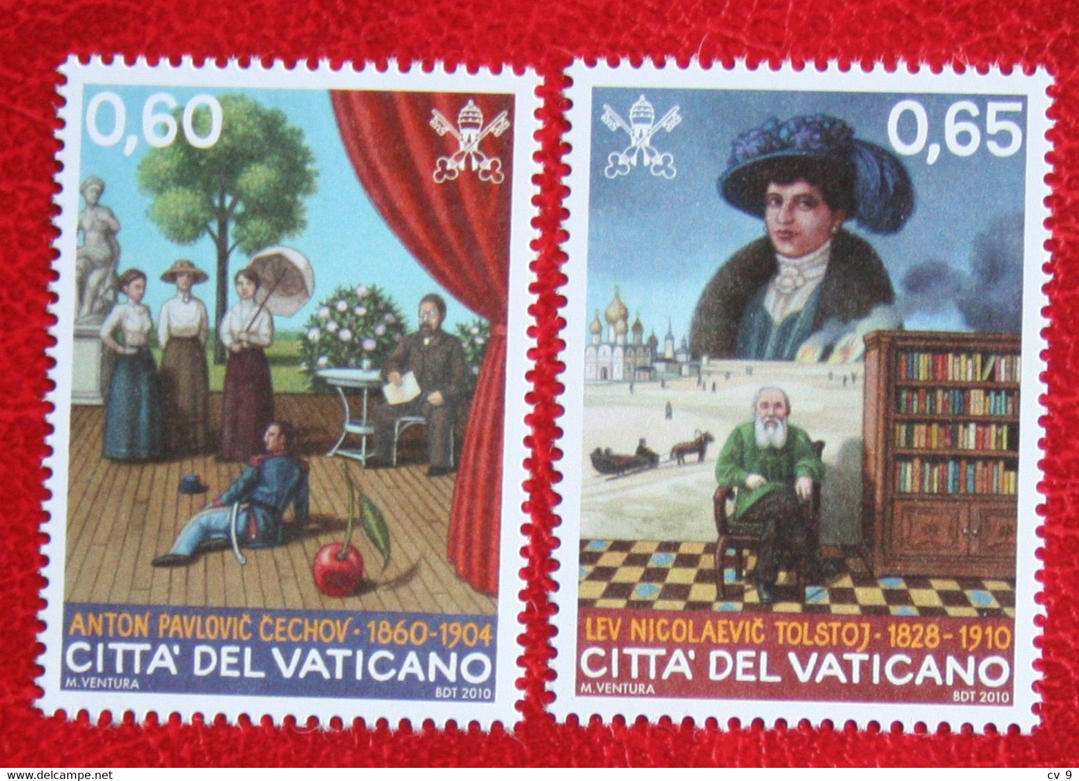 Russian Writers 2010 Mi 1681-1682 Yv 1538-1539 POSTFRIS / MNH / **  VATICANO VATICAN VATICAAN - Unused Stamps