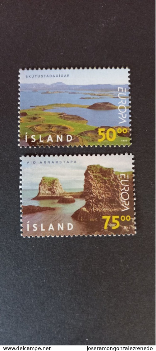 Islandia.Cat.ivert. 866/7..Eu.año1999 .s/c..XX - Unused Stamps