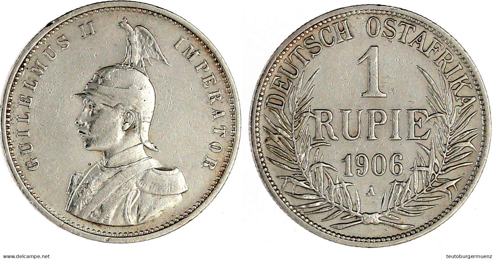 Rupie 1906 A. Sehr Schön. Jaeger N 722. - Duits-Oost-Afrika