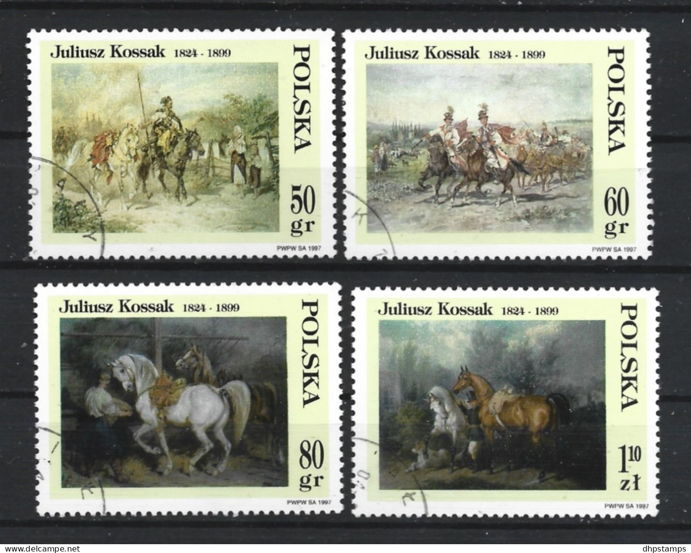 Polen 1998 J. Kossak  Y.T. 3446/3449 (0) - Used Stamps