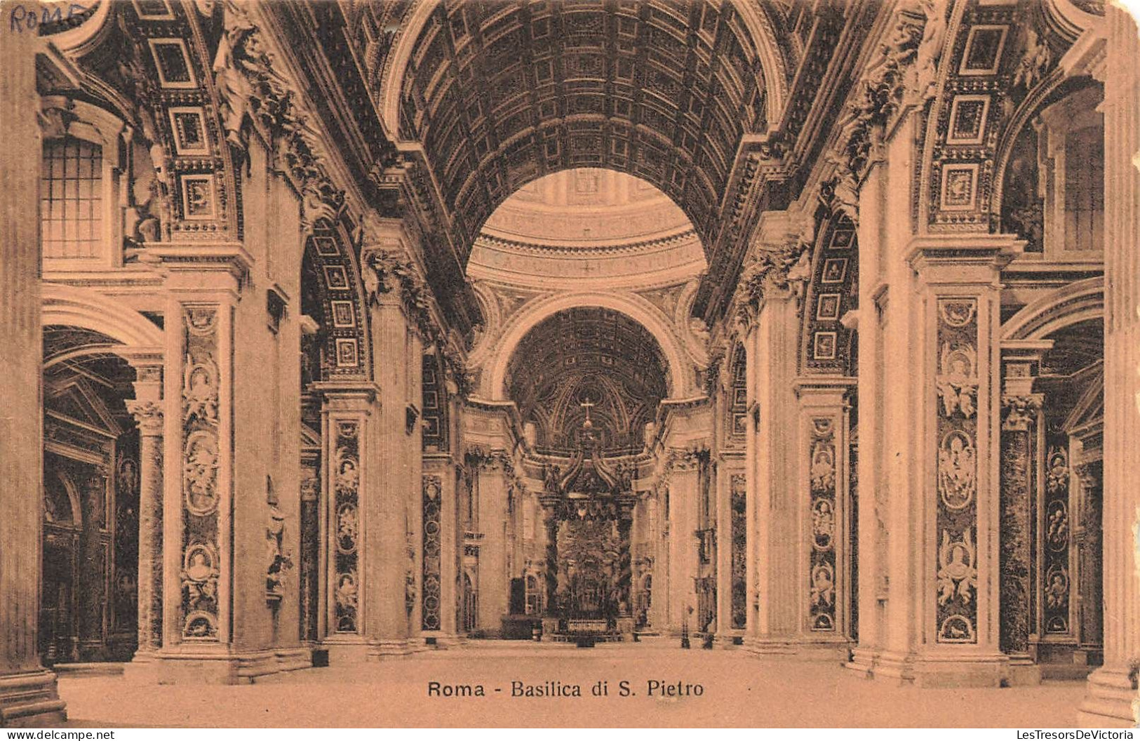 ITALIE - Roma - Basilica Di S Petro - Vue De L'intérieur De L'église - Carte Postale Ancienne - Kirchen