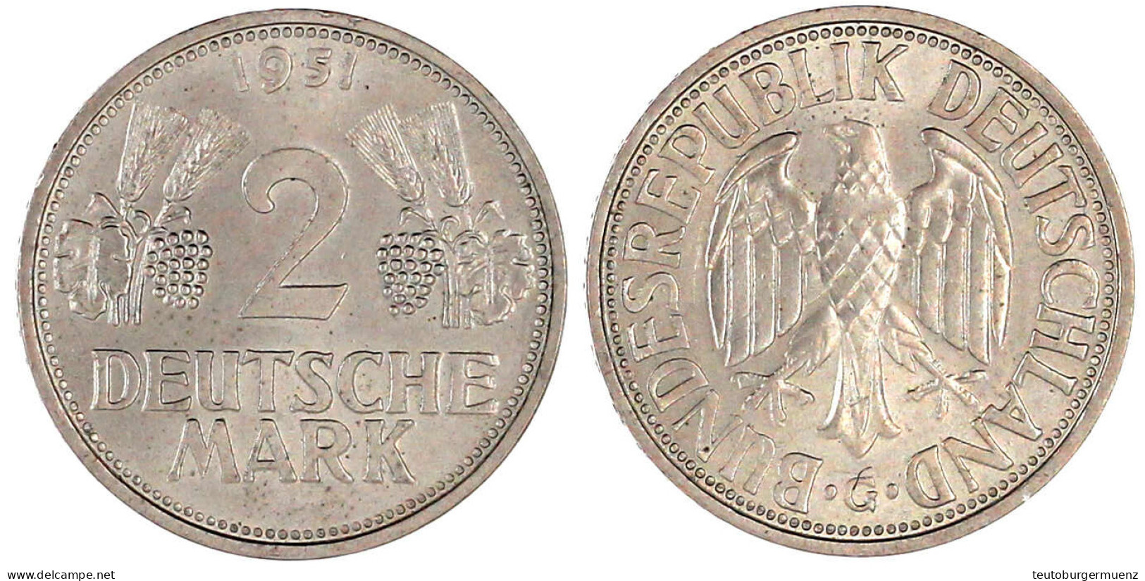 1951 G. Fast Stempelglanz, Prachtexemplar. Jaeger 386. - Other & Unclassified