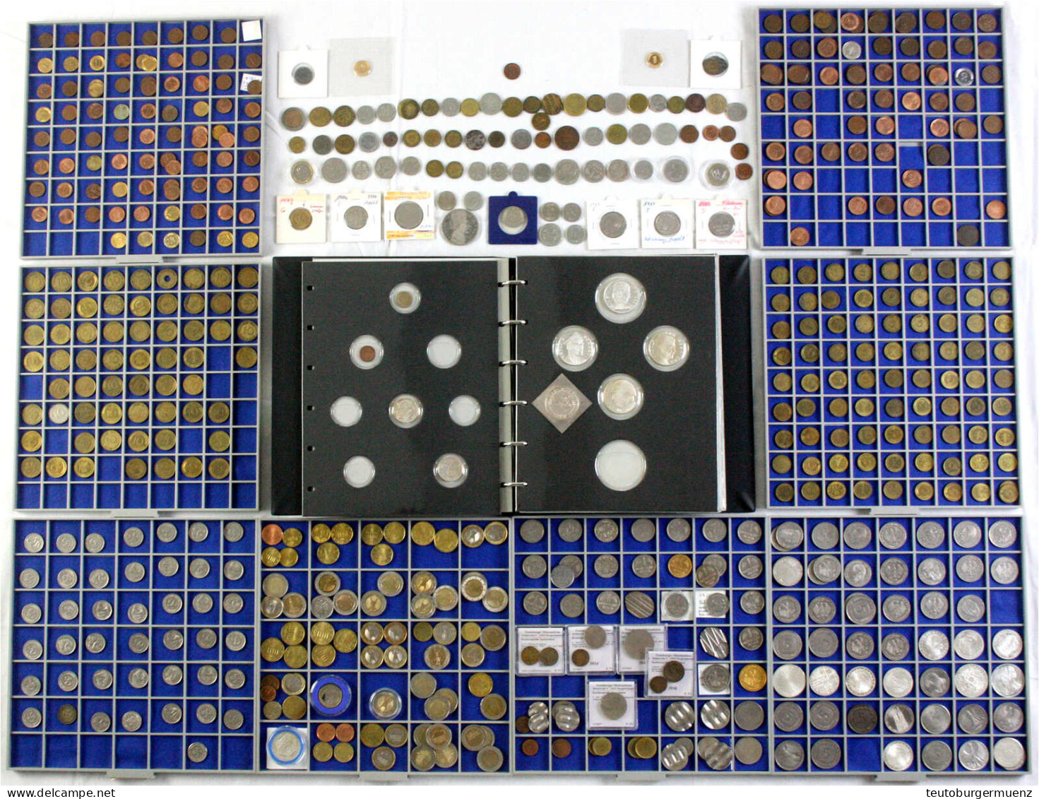 Tolle Sammlung Von über 550 Verprägungen Und Besonderheiten. Meist BRD Vom Pfennig Bis Zu 10 DM Sowie Einige Aus Der Eur - Andere & Zonder Classificatie