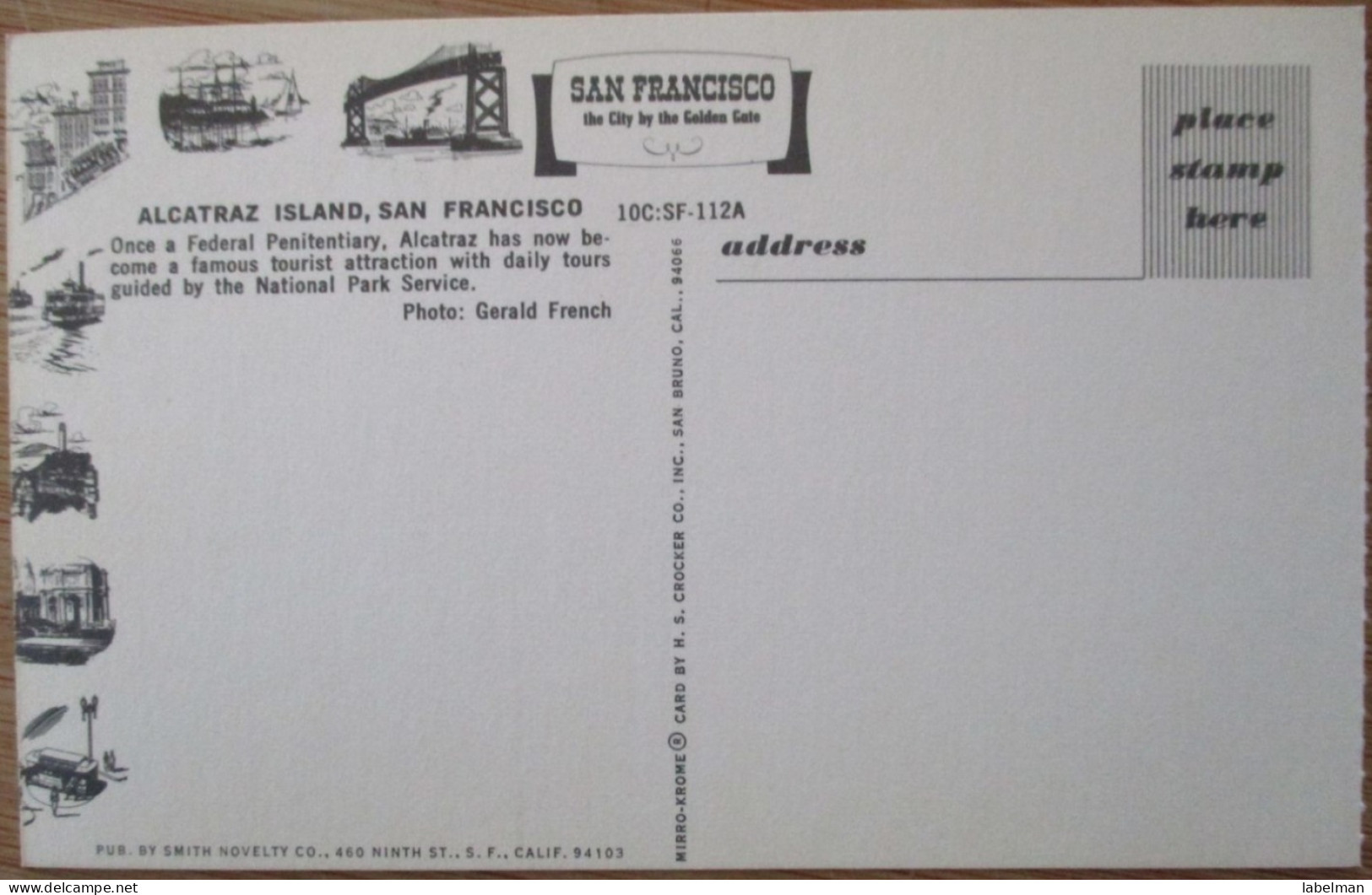 USA UNITED STATES CALIFORNIA SAN FRANCISCO BAY ALCATRAZ ISLAND CARD ANSICHTSKARTE CARTOLINA POSTCARD PC CARTE POSTALE CP - Washington DC