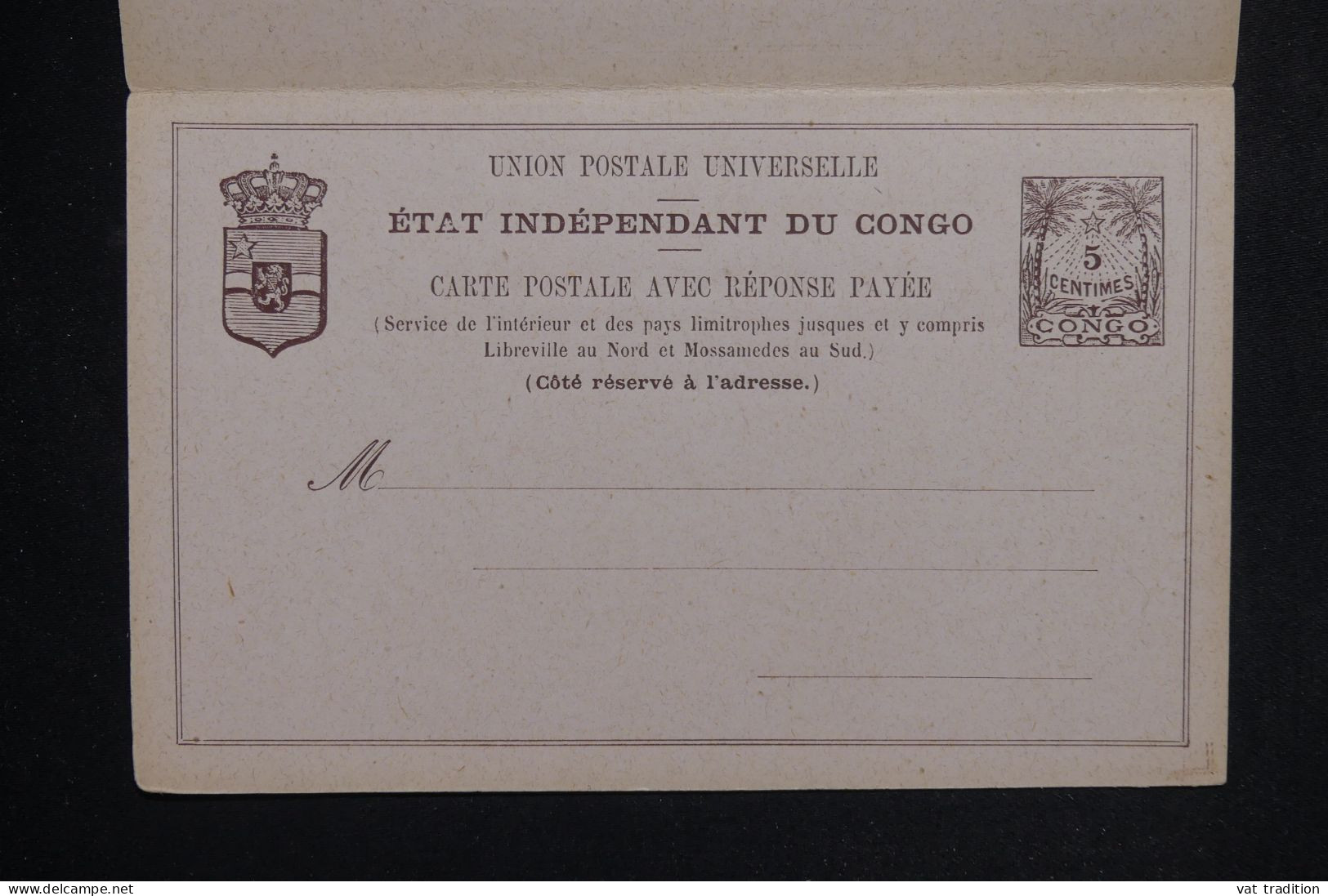 CONGO BELGE - Entier Postal + Réponse, Non Utilisé - L 150512 - Entiers Postaux