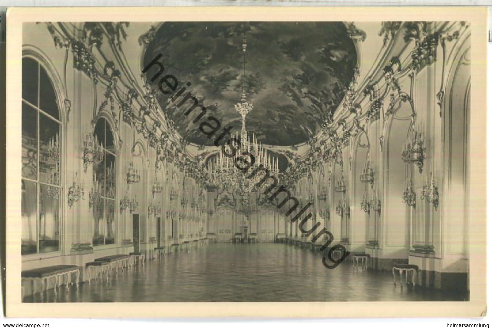 Wien - Schönbrunn - Grosse Galerie - Foto-Ansichtskarte - Verlag Hilfswerk Für Den Ausbau Des Schönbrunner Tiergartens - Palacio De Schönbrunn