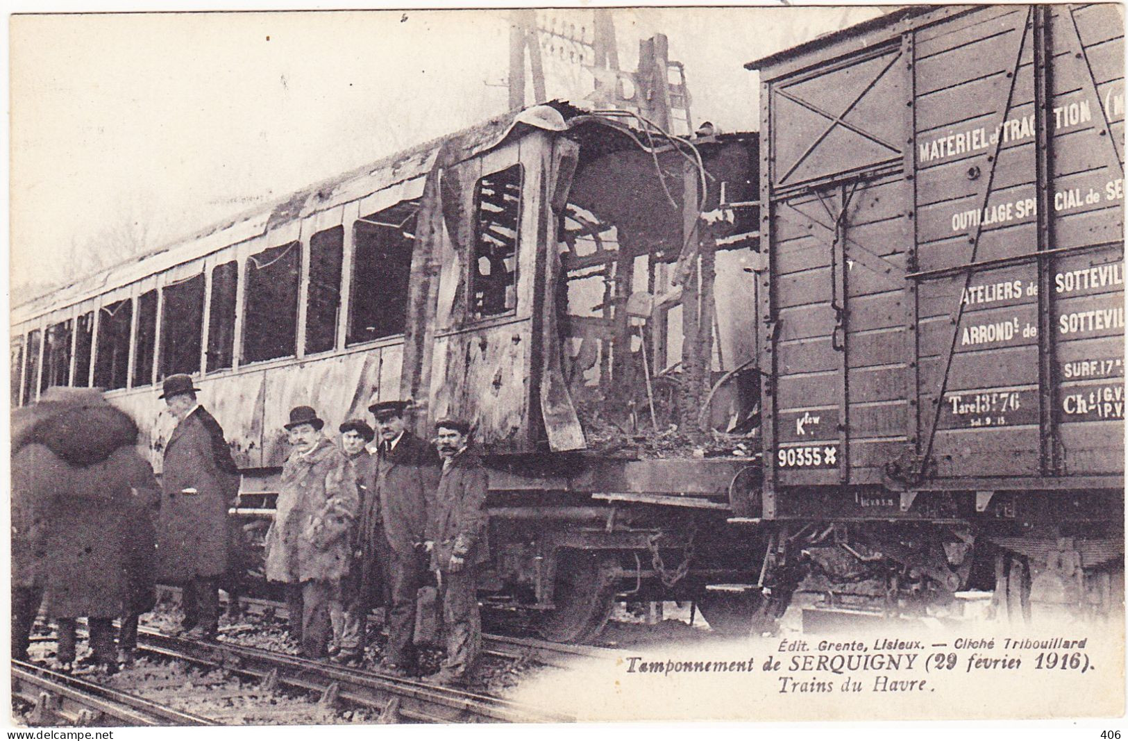 Serquigny - Tamponnement De Serquigny (29 Février 1916) - Trains Du Havre - Serquigny