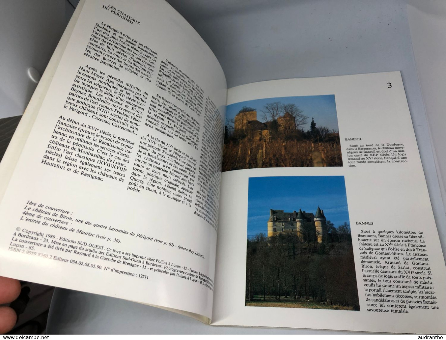 livre connaître les CHATEAUX DU PERIGORD région nouvelle-aquitaine Périgord D.Lormier 1989 61 châteaux