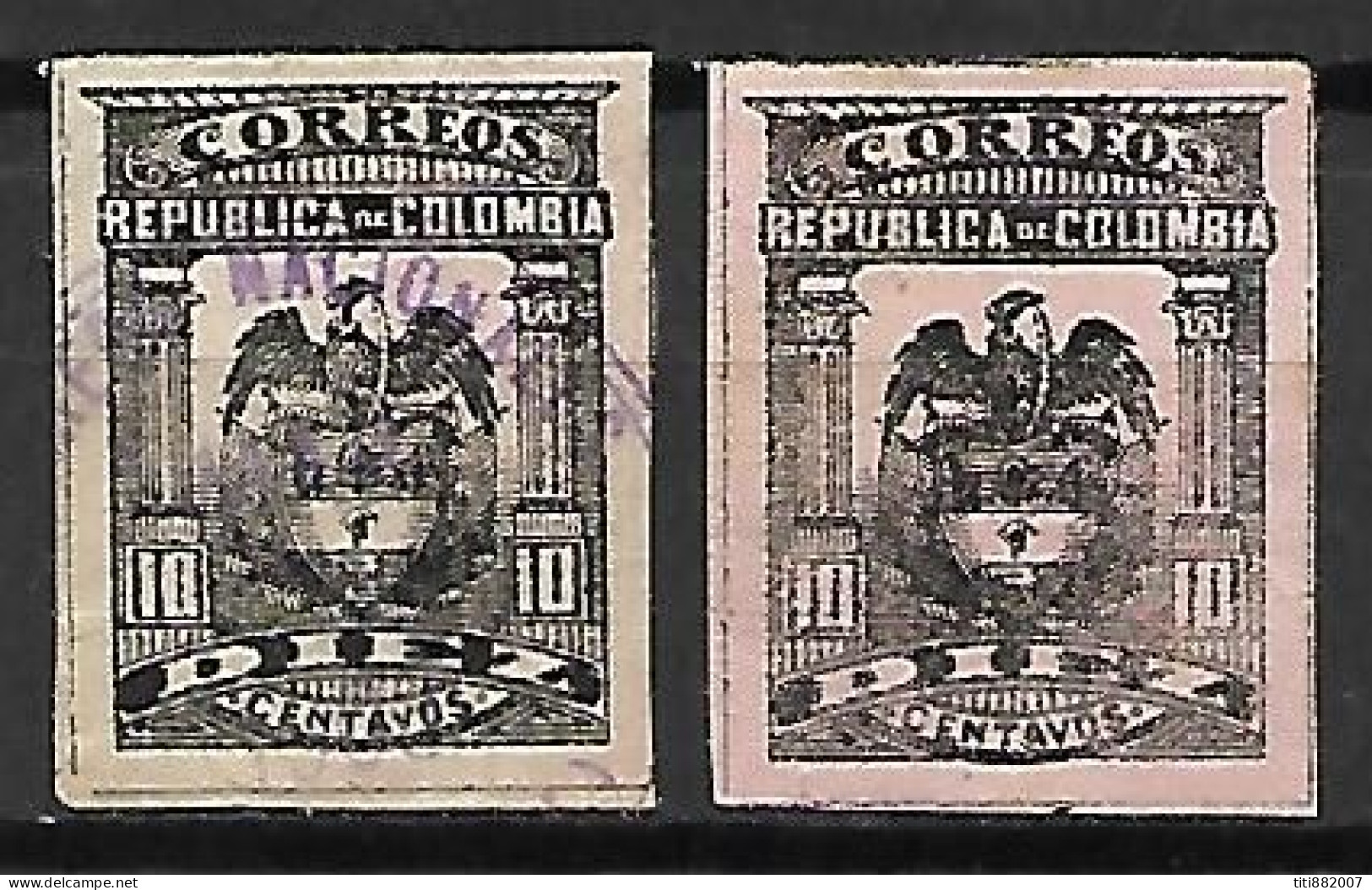 COLOMBIE   -   1902 .  Y&T N° 124 / 124a  Oblitérés - Colombia