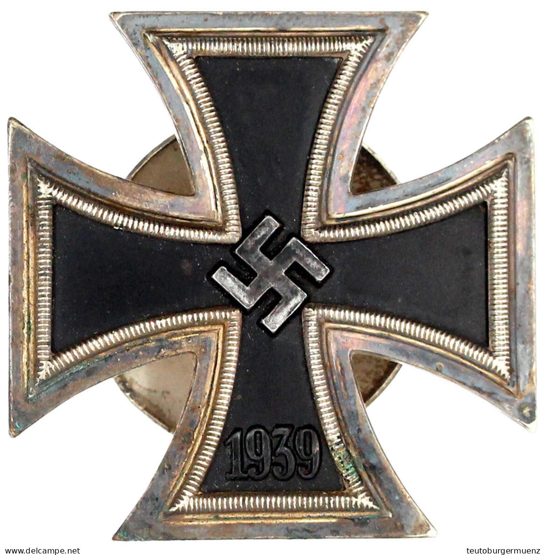 Eisernes Kreuz I. Klasse 1939. Ohne Herstellerangabe. Flache Ausführung Mit Schraubscheibe (diese Etwas Verbogen). Vorzü - Other & Unclassified