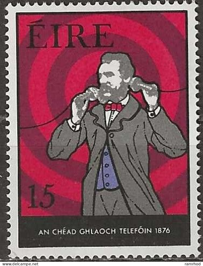 IRELAND 1976 Centenary Of Telephone - 15p - Alexander Graham Bell MH - Ungebraucht