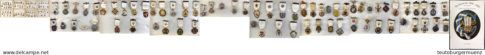 FREIMAURER: Große Sammlung Der Bijoux (Steward Jewels) Der "Royal Masonic Institution For Girls" Aus 1900 Bis 1985. Gesa - Ohne Zuordnung