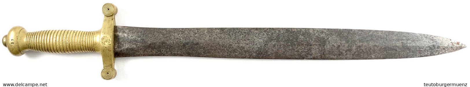 Kurzes Artillerieschwert Modell 1831. Länge 63 Cm. Min. Rostig - Knives/Swords