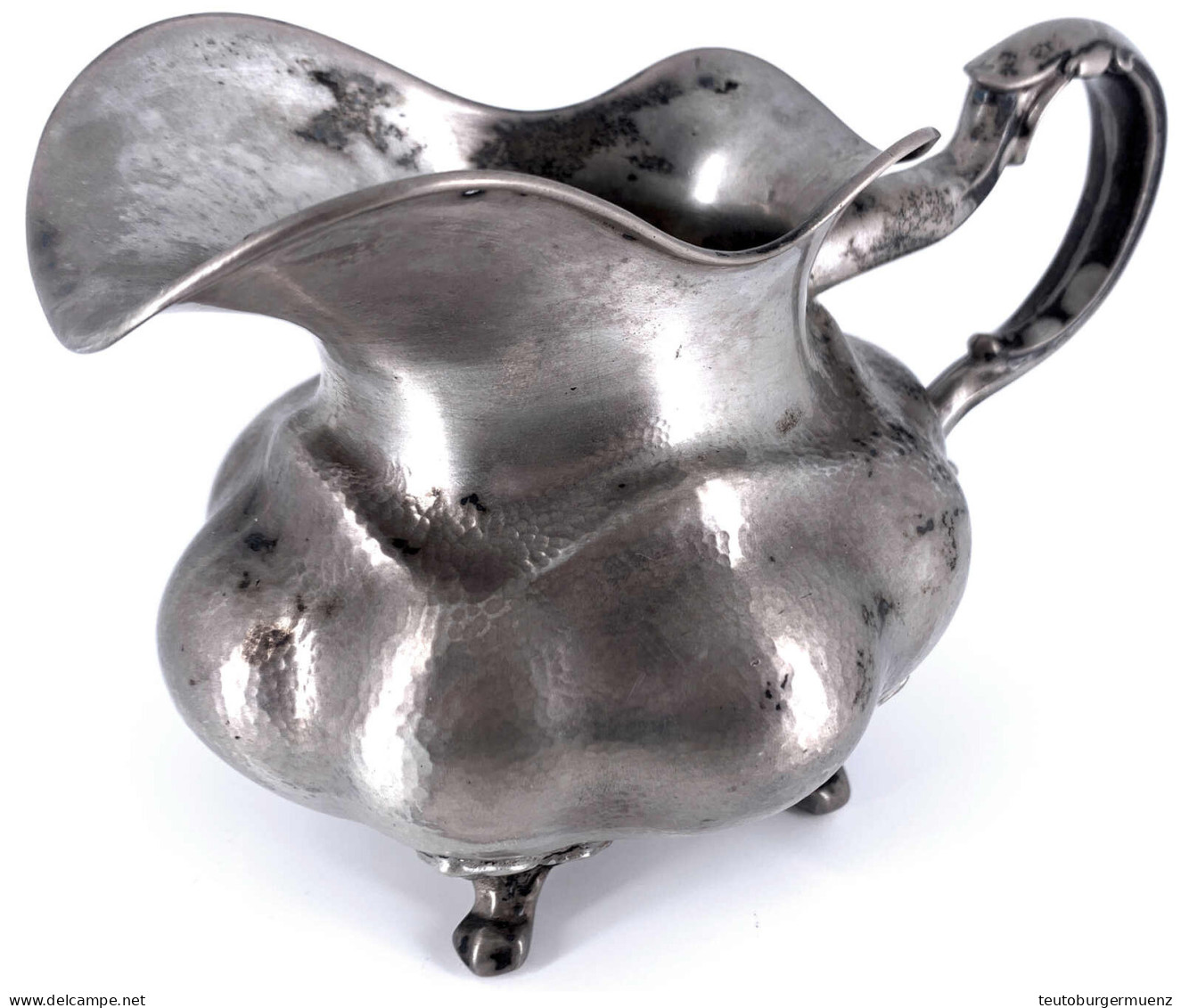 Milchkännchen Silber 800/1000, Nach 1886. Innenvergoldung. Höhe 11 Cm; 340,07 G - Silberzeug
