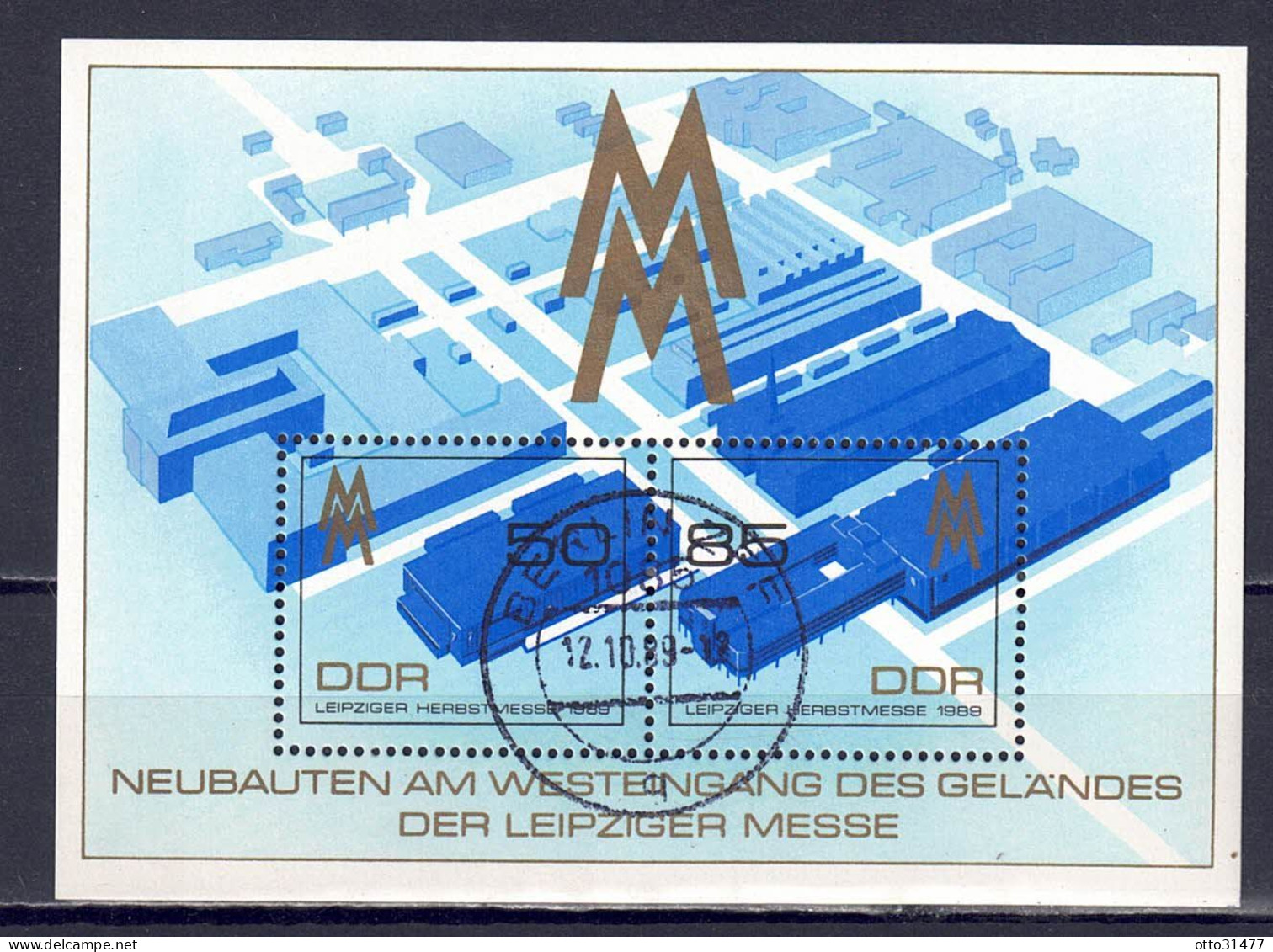 DDR 1989 - Leipziger Messe, Block 99, Gestempelt / Used - 1981-1990