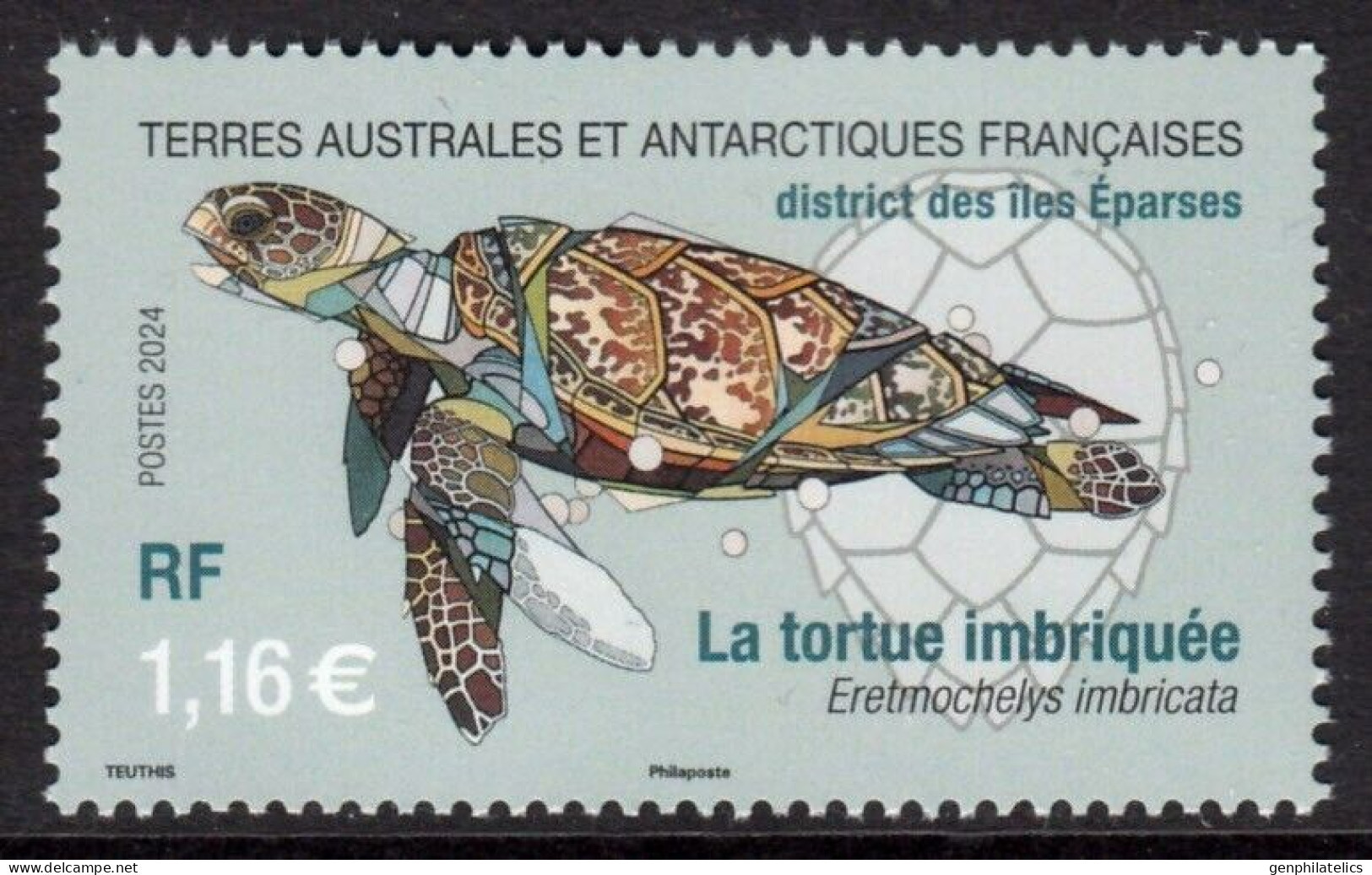TAAF 2024 FAUNA Animals. Ocean TURTLE - Fine Stamp MNH - Nuovi