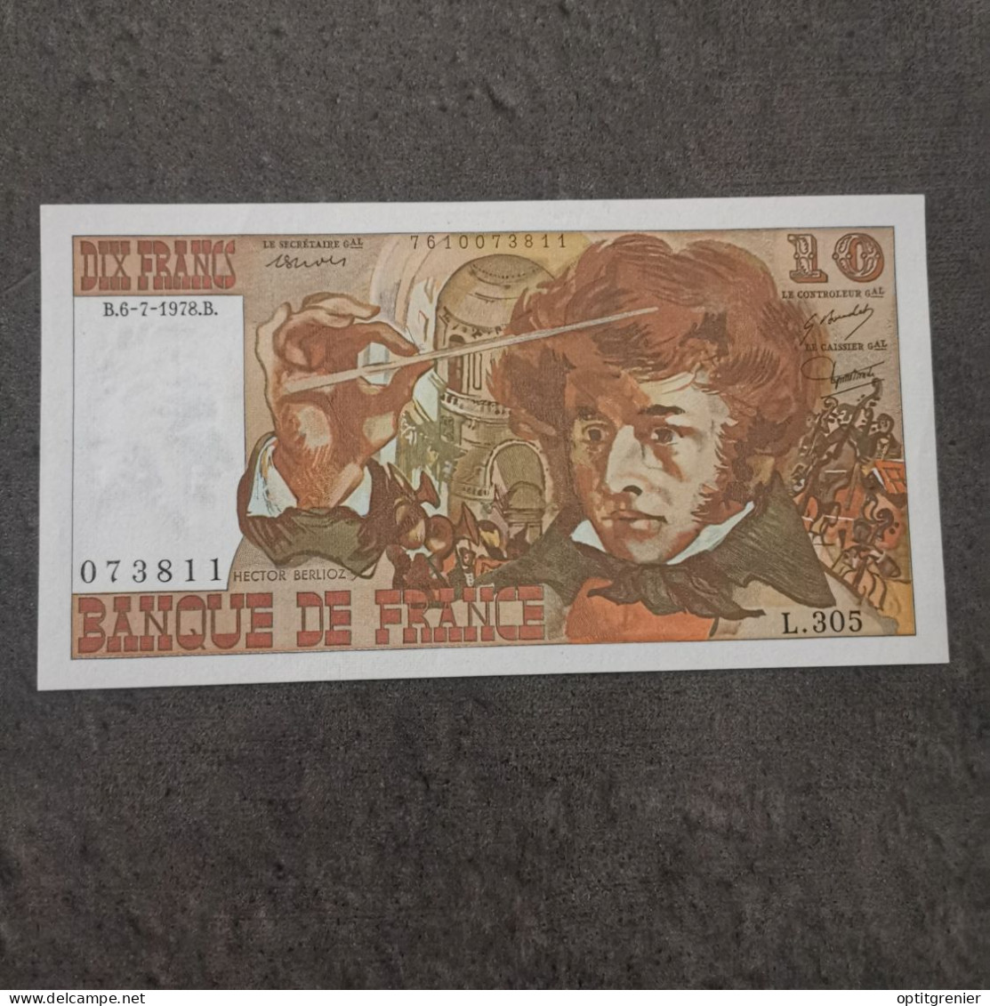 BILLET CIRCULE 10 FRANCS BERLIOZ 6 7 1978  L 305 FRANCE / BANKNOTE - 10 F 1972-1978 ''Berlioz''