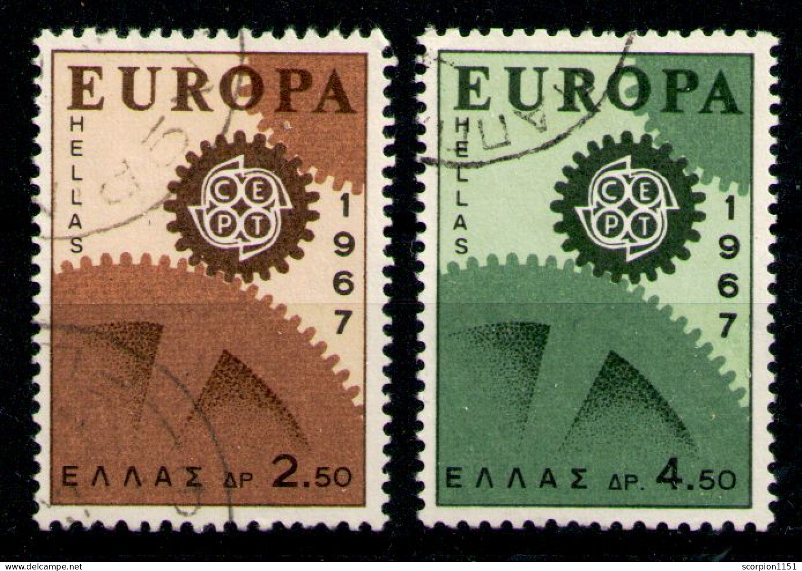 GREECE 1967 - Full Set Used - Gebraucht