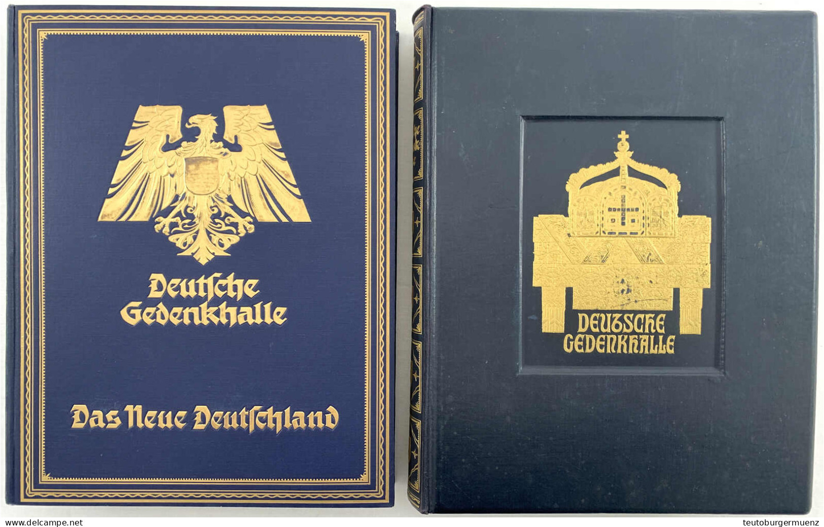 2 Prachtbände/Grossfolianten: EISENHARDT ROTHE, ERNST V. Deutsche Gedenkhalle (Berlin/München 1925) Und Deutsche Gedenkh - Autres & Non Classés