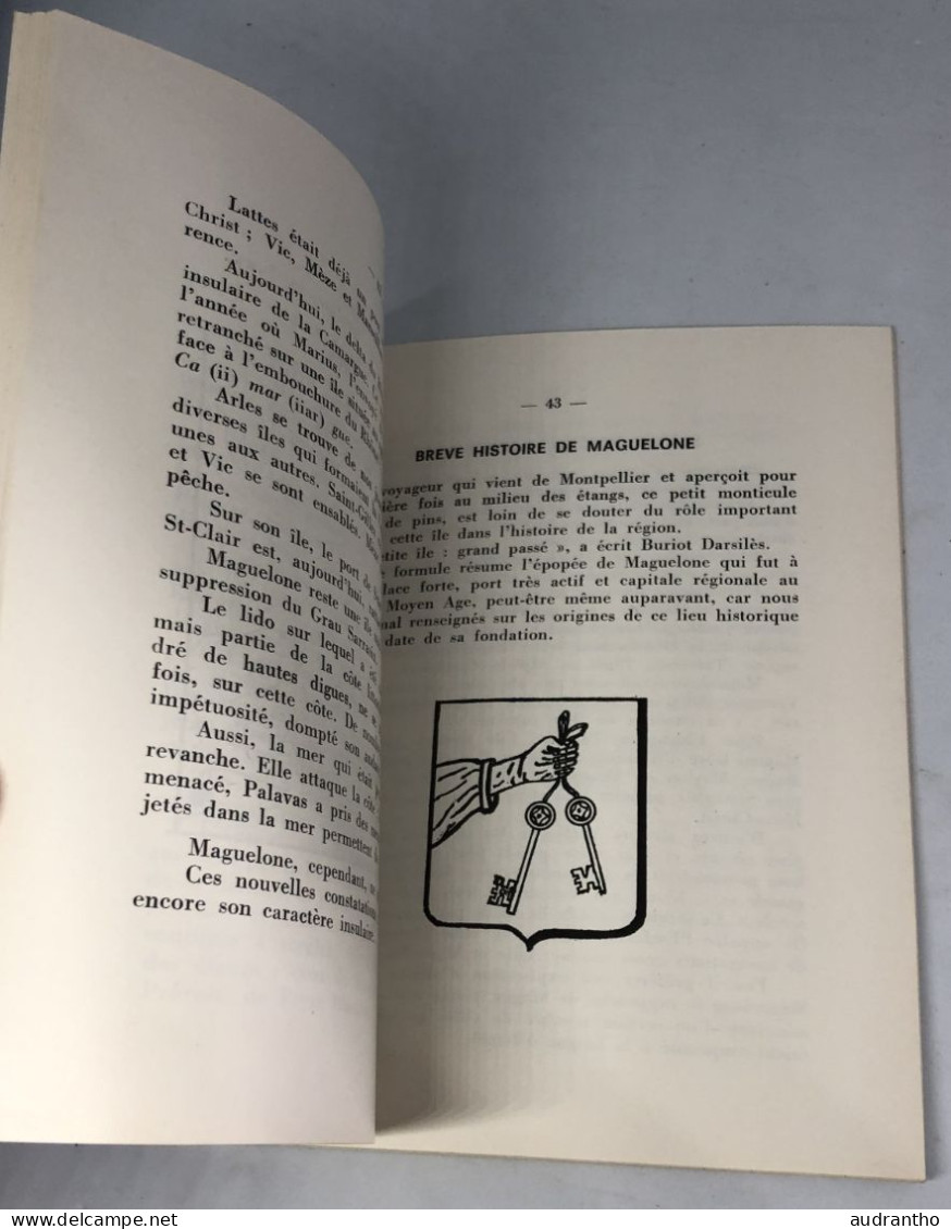 Livre LA CATHEDRALE ET L'ILE DE MAGUELONE - Hérault - J.Fabre De Morhlon 1968 - Midi-Pyrénées