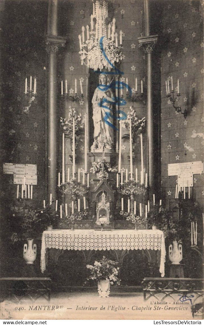 FRANCE - Nanterre - Vue à L'intérieur De L'église - Chapelle T Geneviève - Carte Postale Ancienne - Nanterre