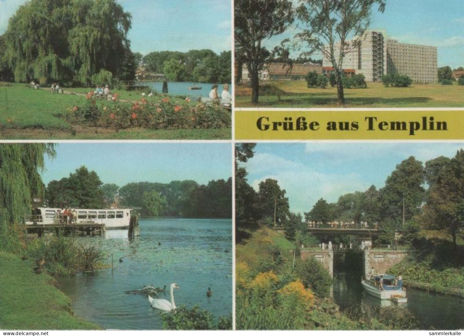 89825 - Templin - U.a. Uferpromenade Am Ratsteich - 1990 - Templin
