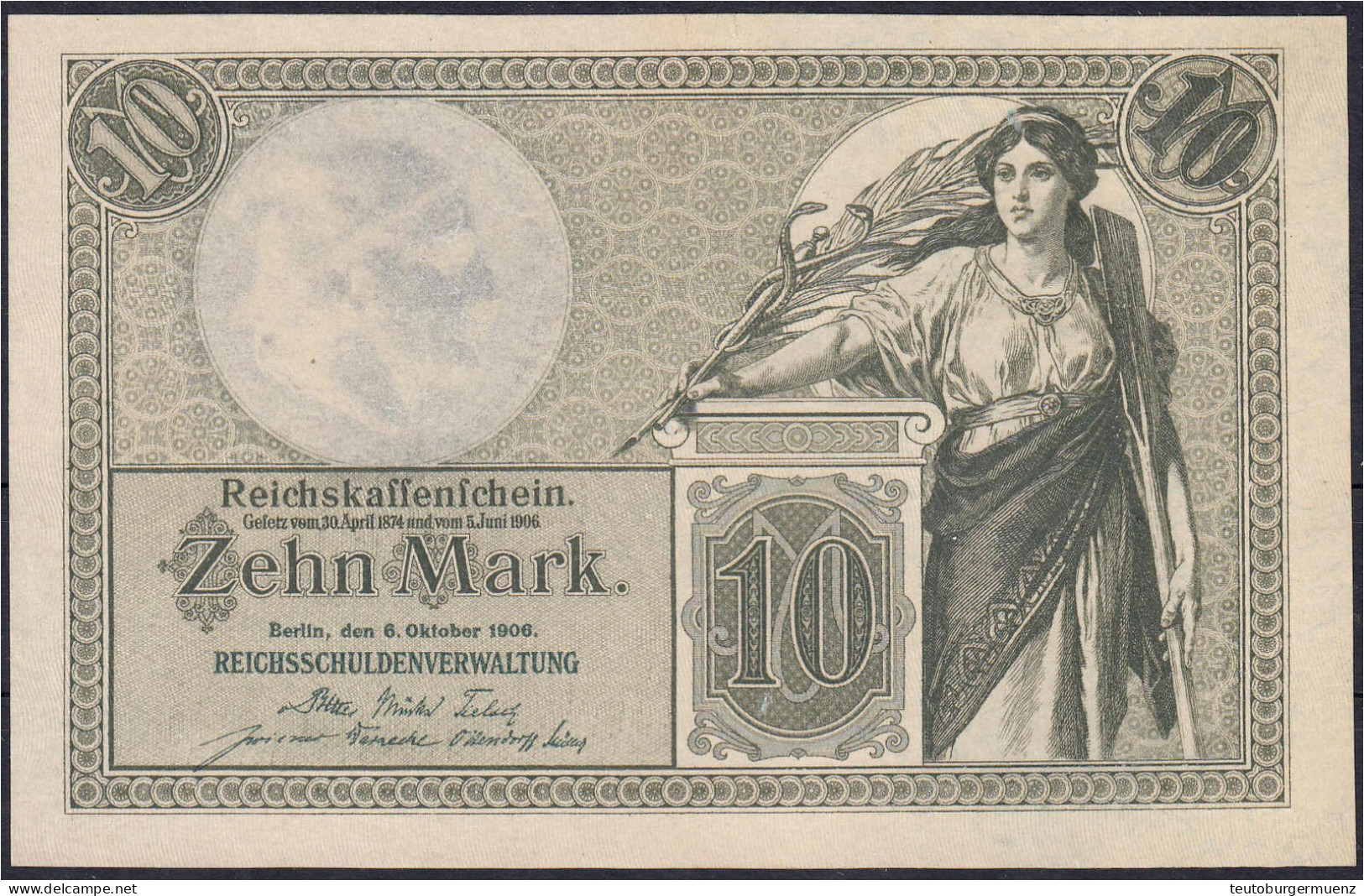 10 Mark 6.10.1906. I. Rosenberg 27. Grabowski. Deu-53. Pick 9. - Sonstige & Ohne Zuordnung