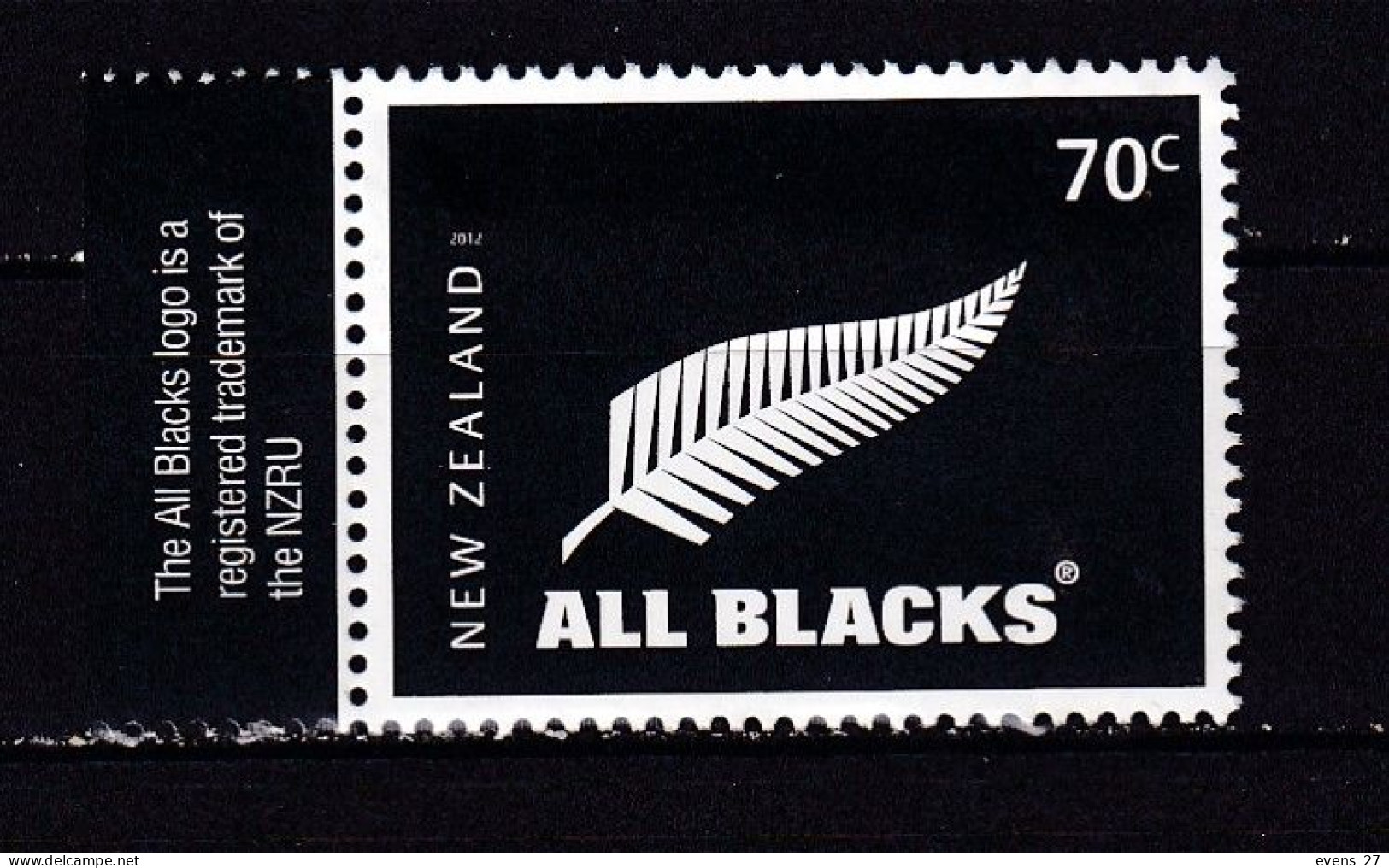 NEW ZEALAND-2012-SPORT-RUGBY-ALL BLACKS..-MNH, - Unused Stamps