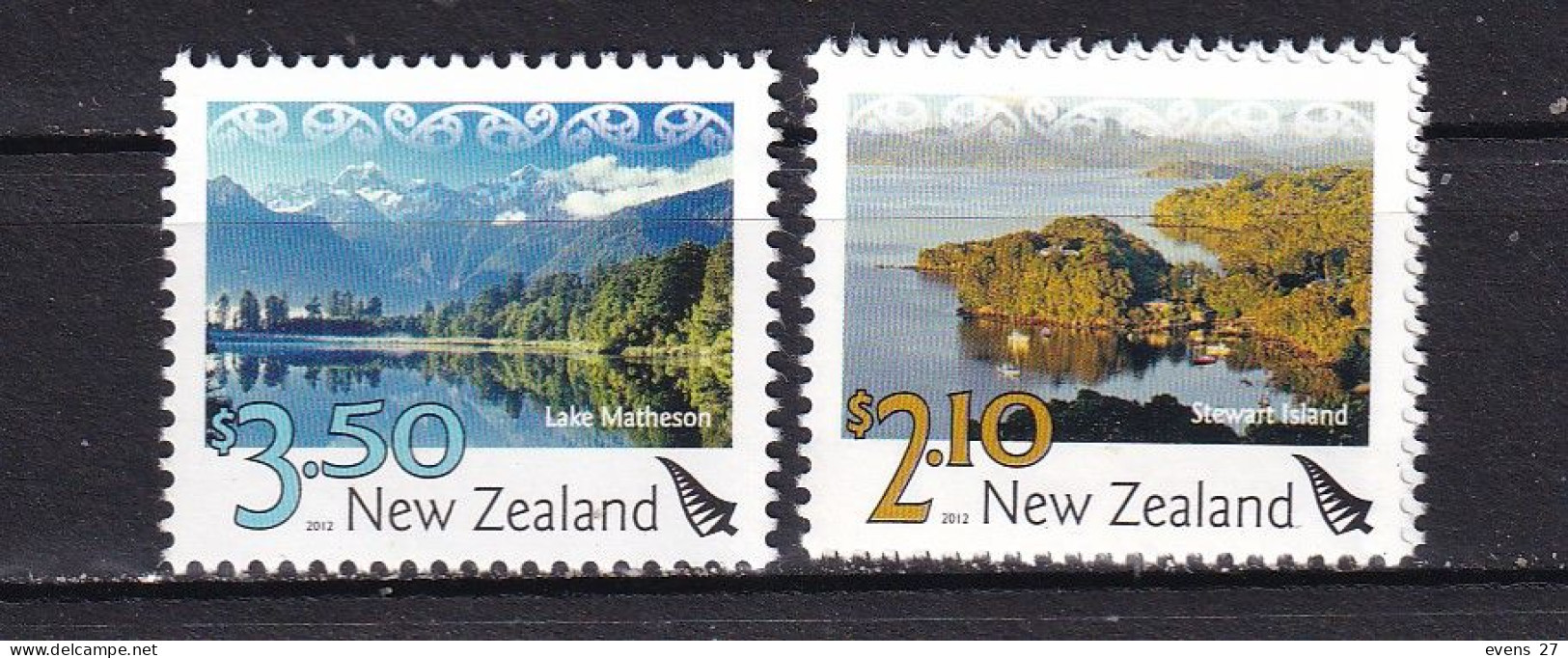 NEW ZEALAND-2012-LAKE MATHESON-STEWART IS...-MNH, - Ongebruikt