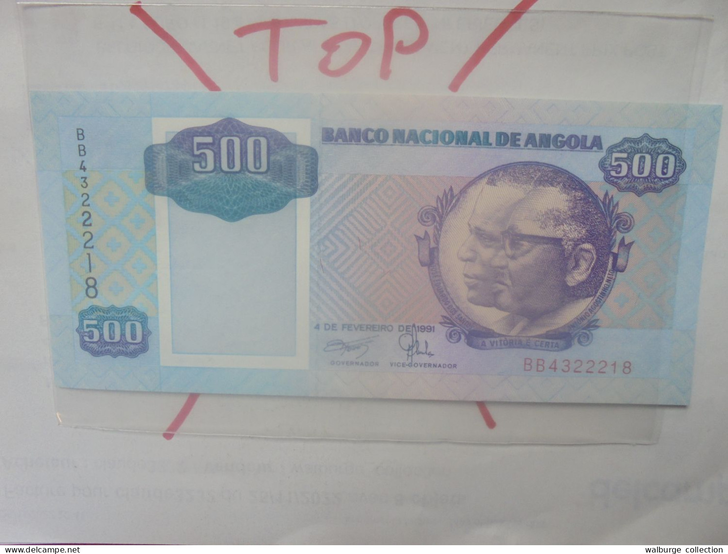 ANGOLA 500 KWANZAS 1991 Signature N°17 Neuf (B.33) - Angola