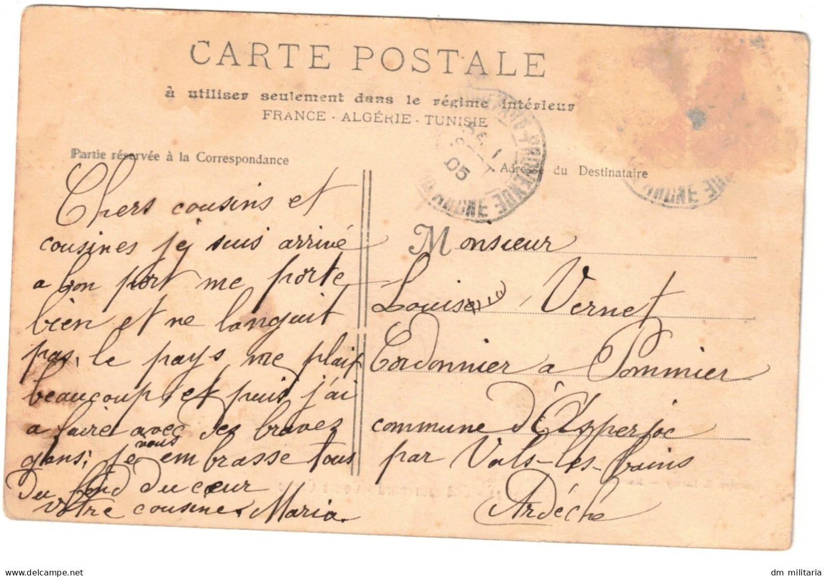 13 - TRÈS BELLE CPA 1905 : CHATEAURENARD - COURS CARNOT - RUE ANIMÉE - COMMERCES - PROVENCE - Chateaurenard